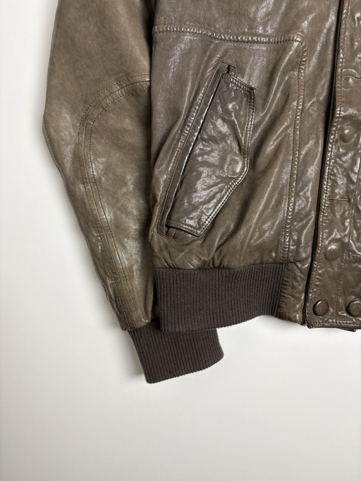 Dolce & Gabbana Dolce & Gabbana Vintage Leather Bomber Jacket Size US M / EU 48-50 / 2 - 5 Thumbnail