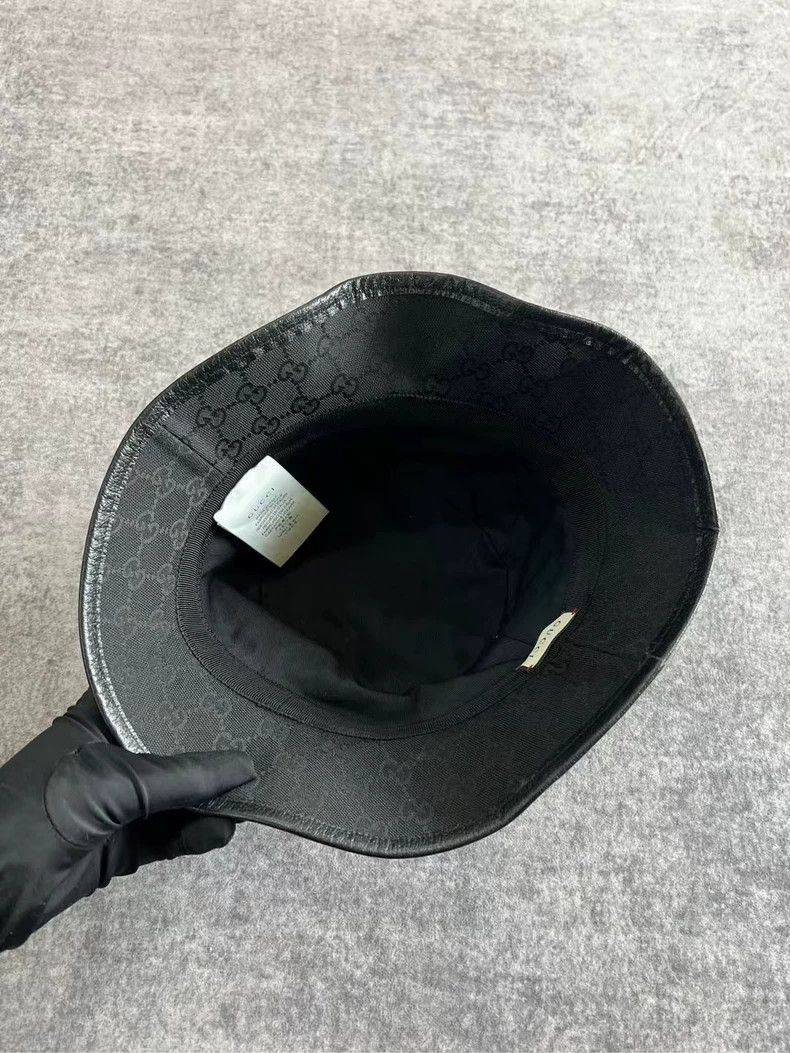 Gucci Gucci Black Floral Fisherman Hat Size M-2505 Size ONE SIZE - 4 Thumbnail