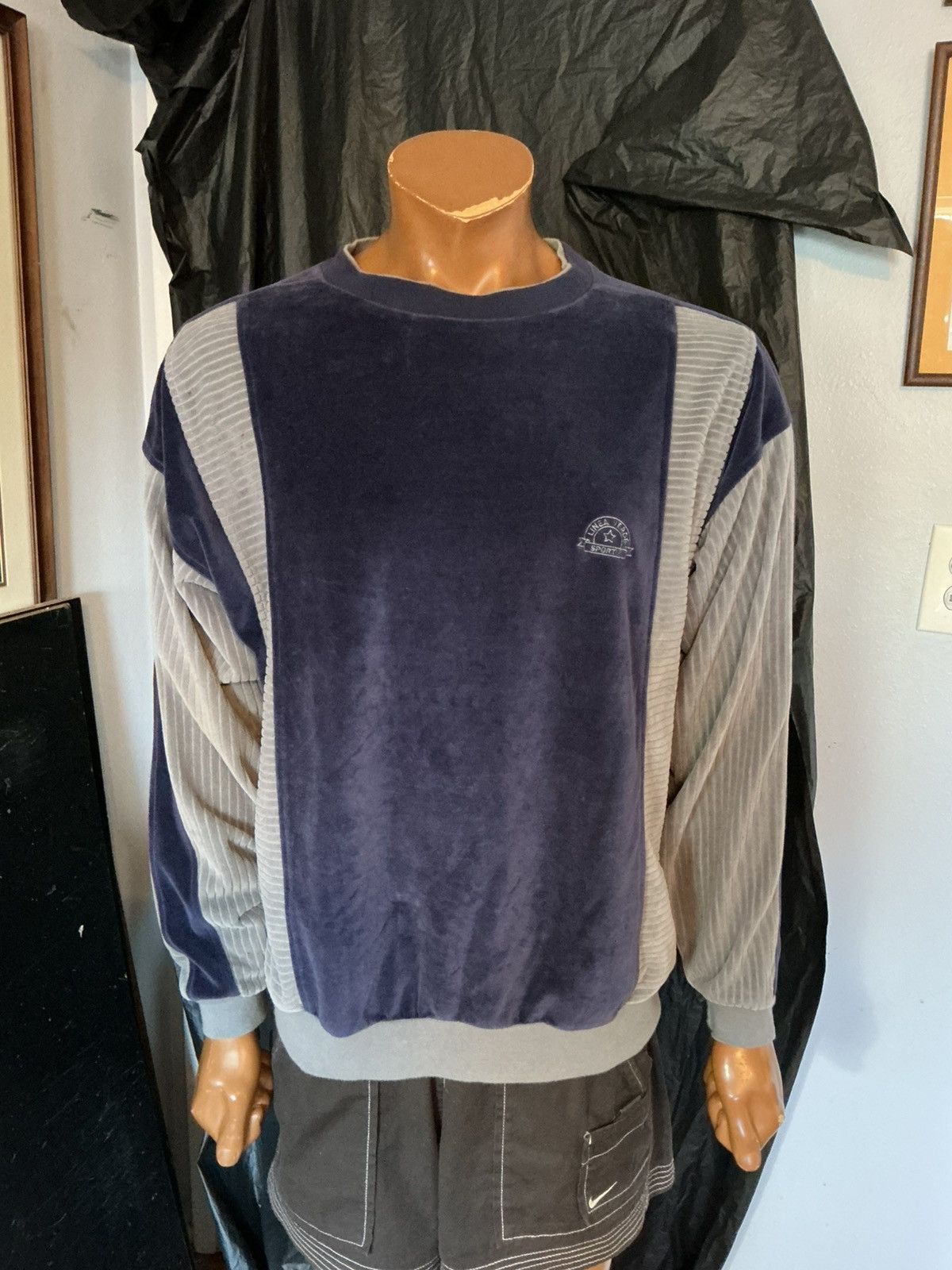 Vintage Vintage Linea Verde Sportif Greenline Velour Sweatshirt Size US M / EU 48-50 / 2 - 11 Thumbnail