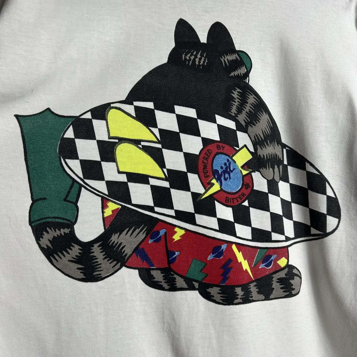 Vintage Vintage 90s Hawaii Cat Surf Crazy T-Shirt Size XL / US 12-14 / IT 48-50 - 4 Thumbnail
