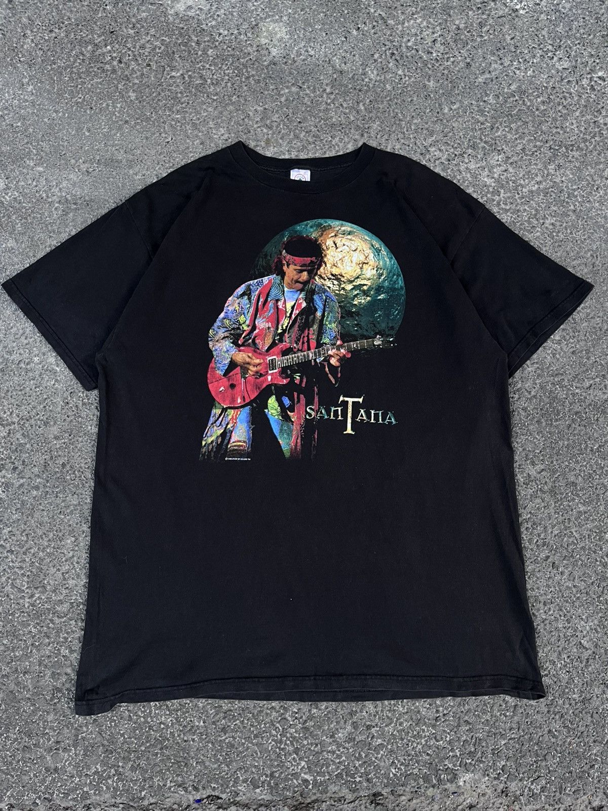 Vintage VINTAGE 1998 SANTANA TEE 🎸 Size US XXL / EU 58 / 5 - 1 Thumbnail