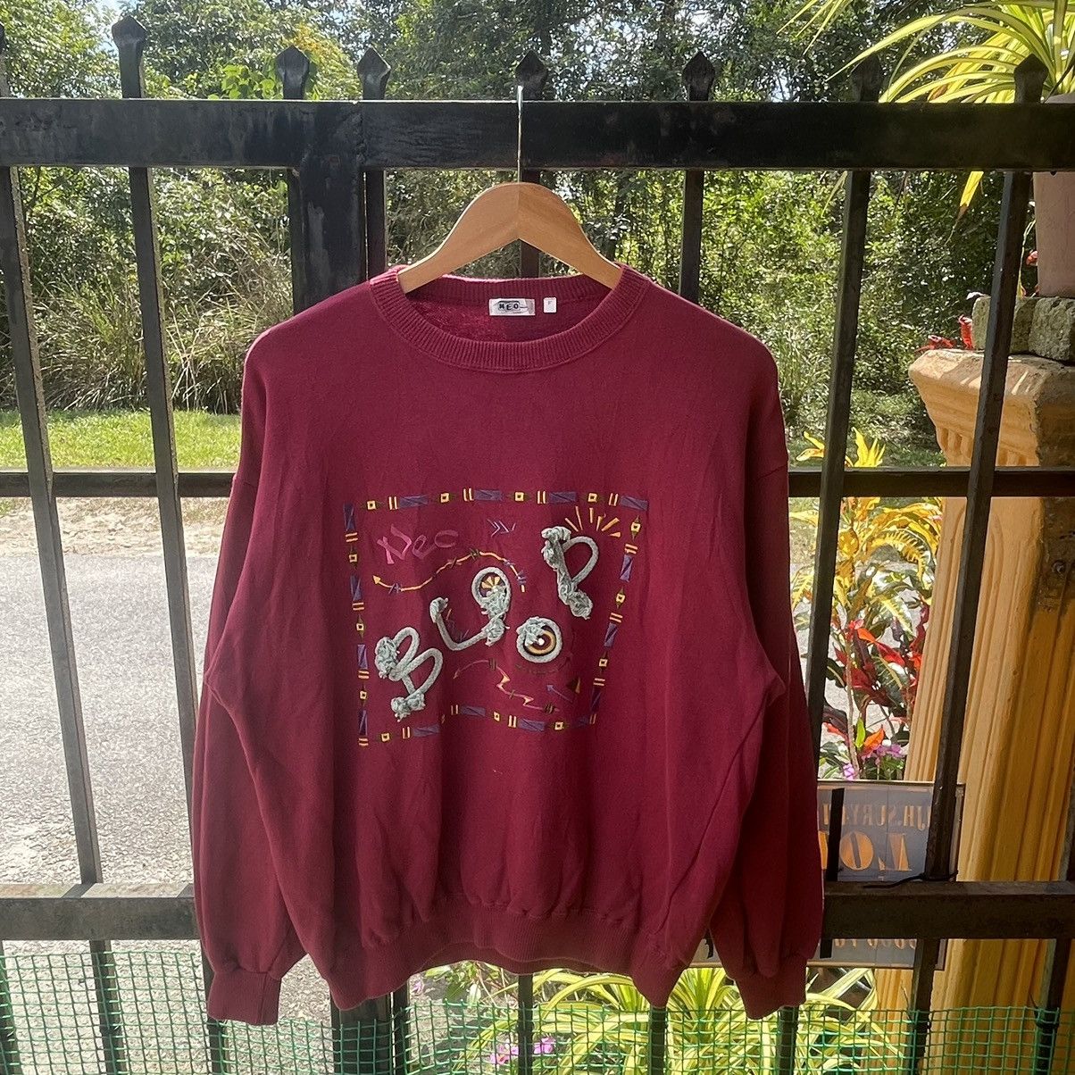 Japanese Brand × Vintage 🔥Vintage Neo Blood Embroidered Pop Art Sweatshirts Size US M / EU 48-50 / 2 - 1 Thumbnail