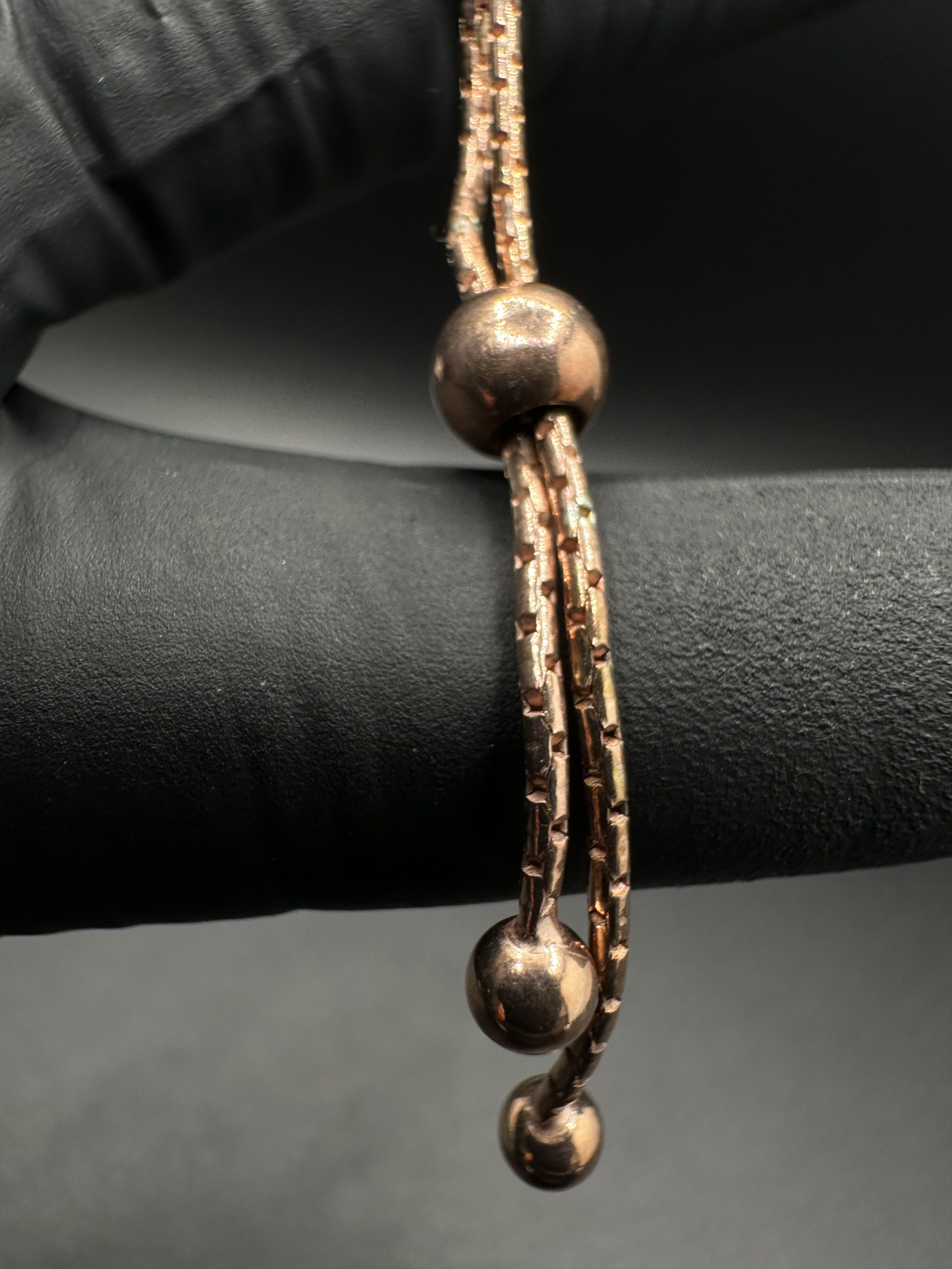 Jewelry ROSE GOLD OVER STERLING SILVER 925 MESH ADJUSTABLE BRACELET Size ONE SIZE - 6 Thumbnail