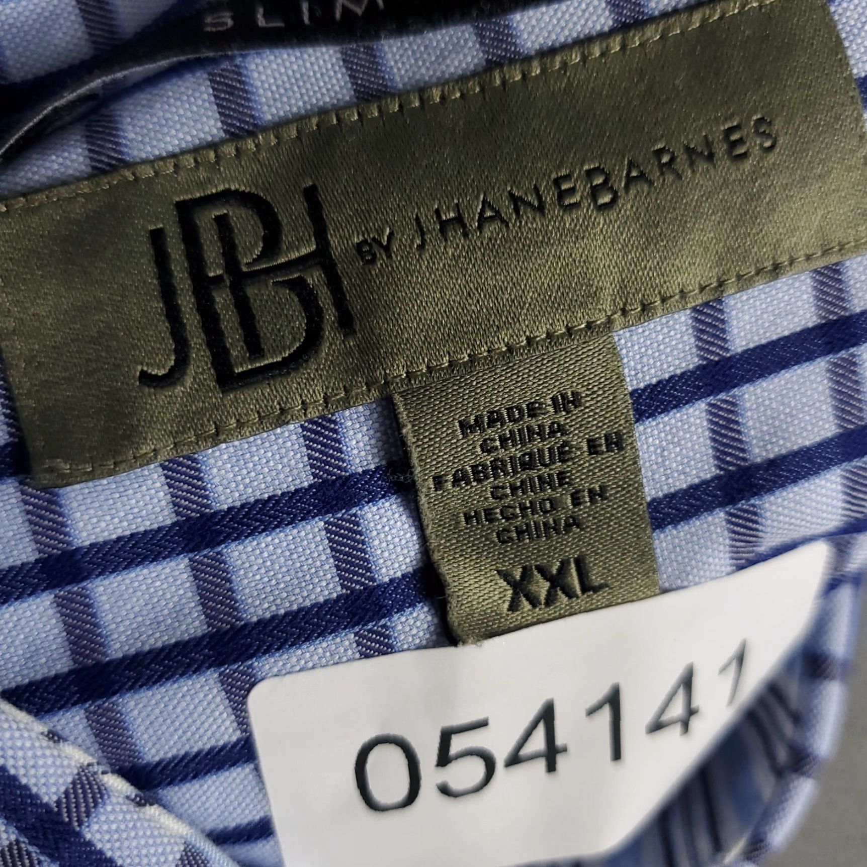 Vintage Jhane Barnes Shirt Mens 2XL Blue Check Button-Up Long Sleeve Casual Workwear Shirt - 2XL Mens Blue Check Jhane Barnes Button-Up Long Sleeve Shirt Size US XXL / EU 58 / 5 - 6 Thumbnail