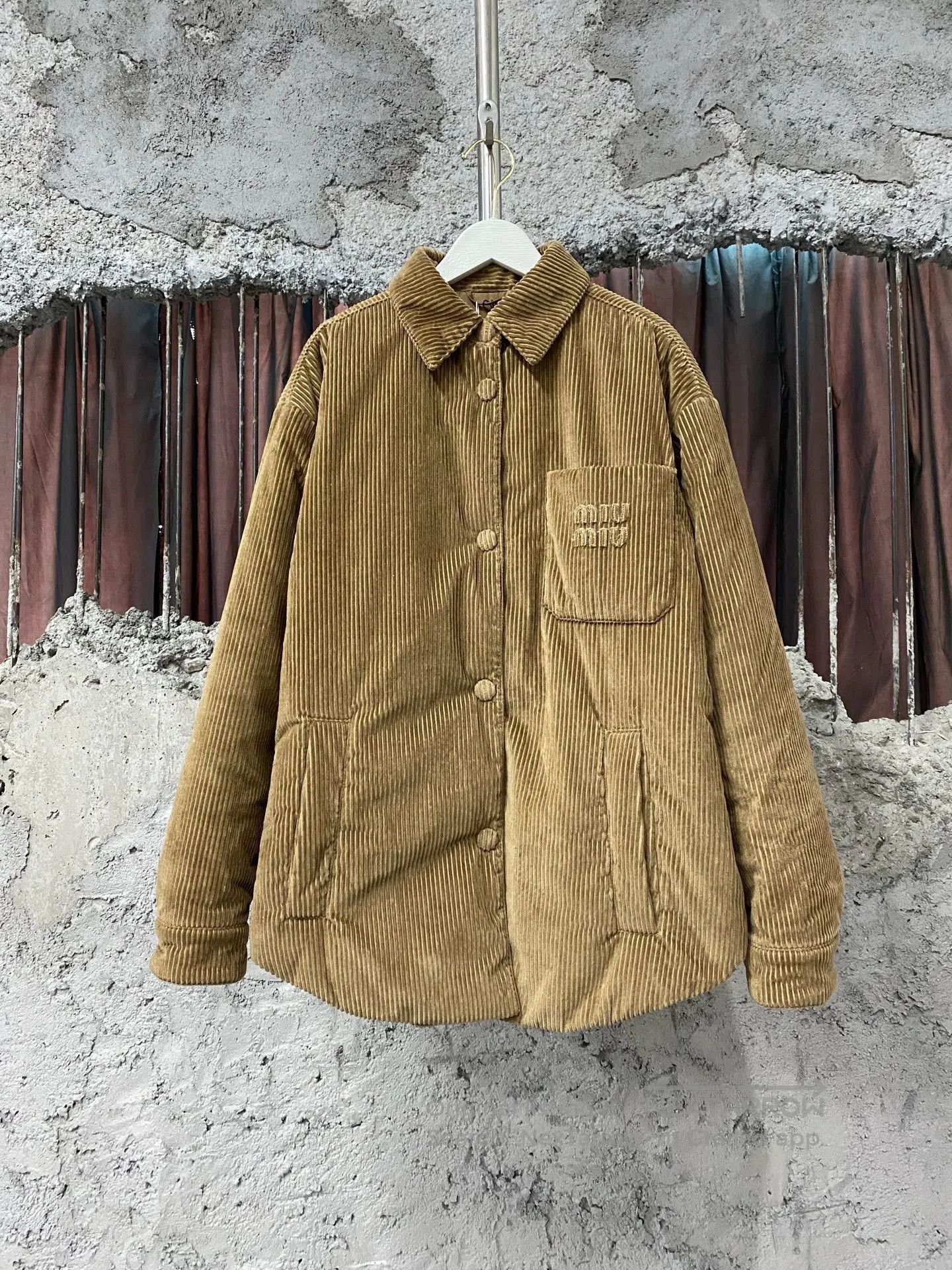 Miu Miu Miumiu Corduroy Cotton Jacket. Size XS / US 0-2 / IT 36-38 - 1 Thumbnail