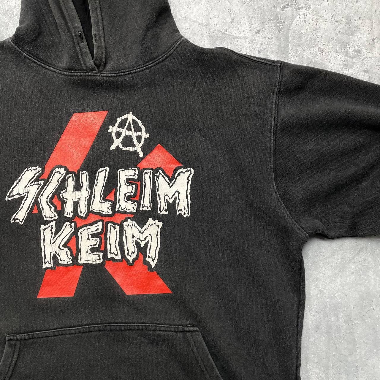 Band Tees × Vintage Vintage 2000s Schleim-Keim Band Hoodie Faded Black Size L Size US L / EU 52-54 / 3 - 9 Thumbnail