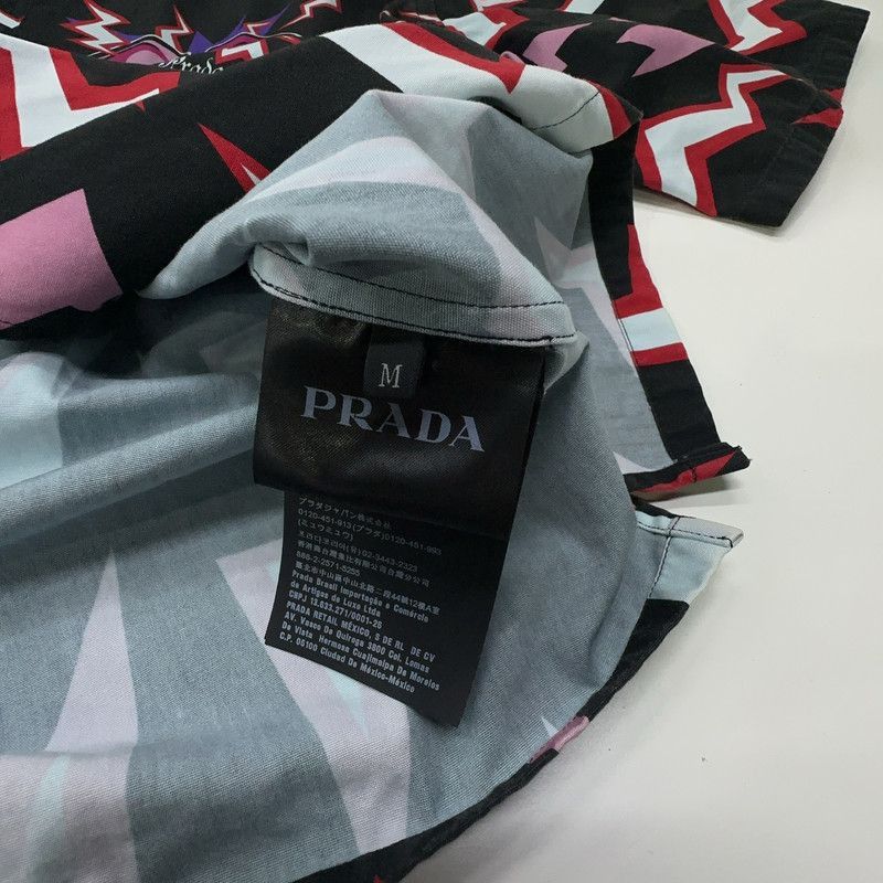 Prada Prada Lightning Print Short Sleeve Shirt-2506 Size US M / EU 48-50 / 2 - 3 Thumbnail