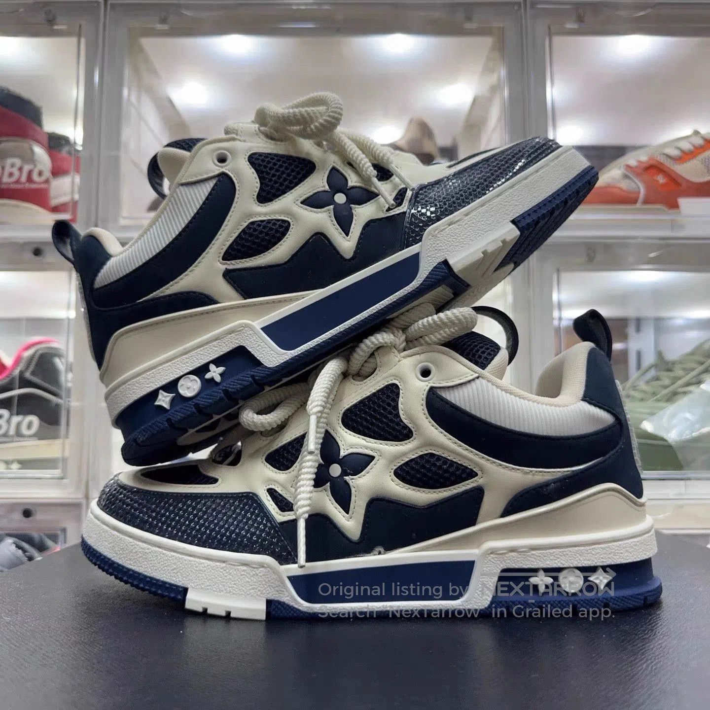 Louis Vuitton Blue Lowtop Sneakers Size 8. Size US 8 / EU 41 - 4 Thumbnail
