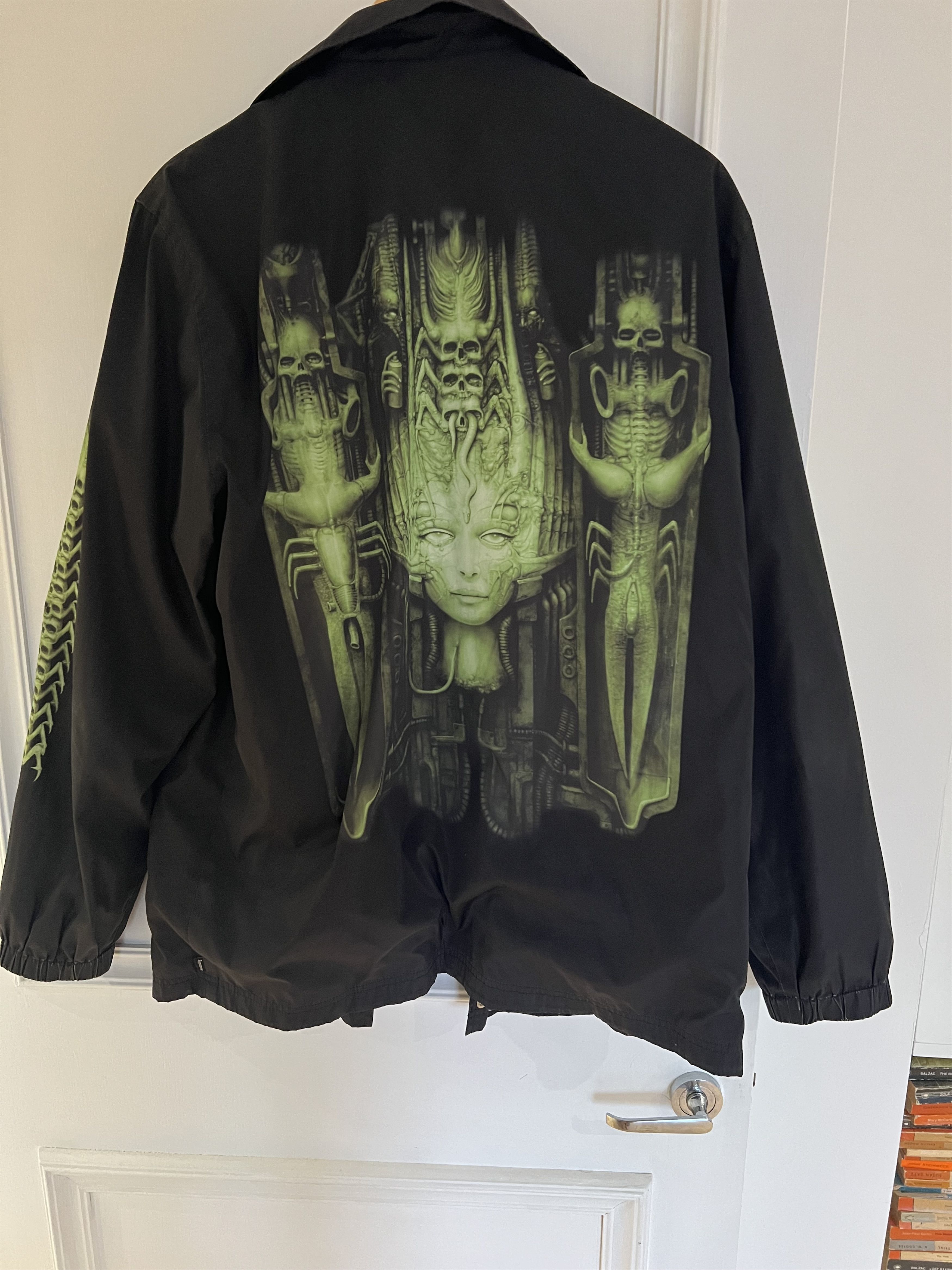 Supreme × Vintage FW14 Supreme HR Giger Coaches Jacket Black