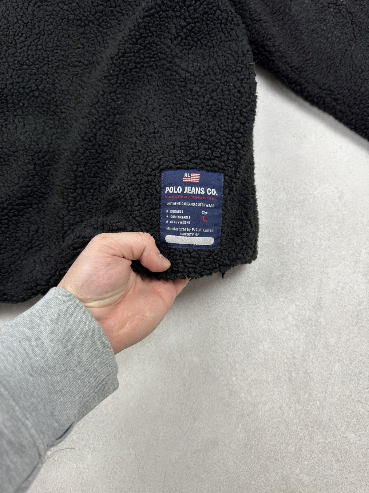 Polo Ralph Lauren Vintage Polo Jeans CO. Ralph Lauren Teddy Fleece Jacket USA Size US L / EU 52-54 / 3 - 18 Thumbnail