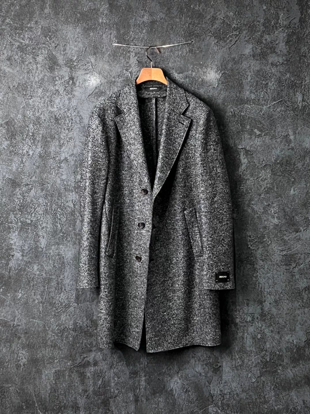 Ermenegildo Zegna Ermenegildo Zegna Wool Gray Heavy Coat l Men Size US L / EU 52-54 / 3 - 1 Thumbnail