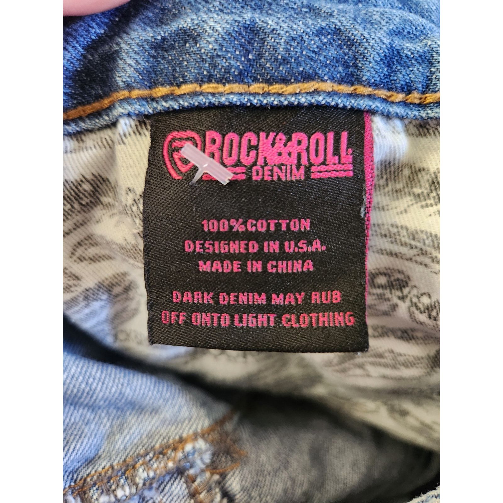 Other Rock & Roll Denim High Raised Straight Cropped Jeans W29 L27 Size 29" - 9 Thumbnail