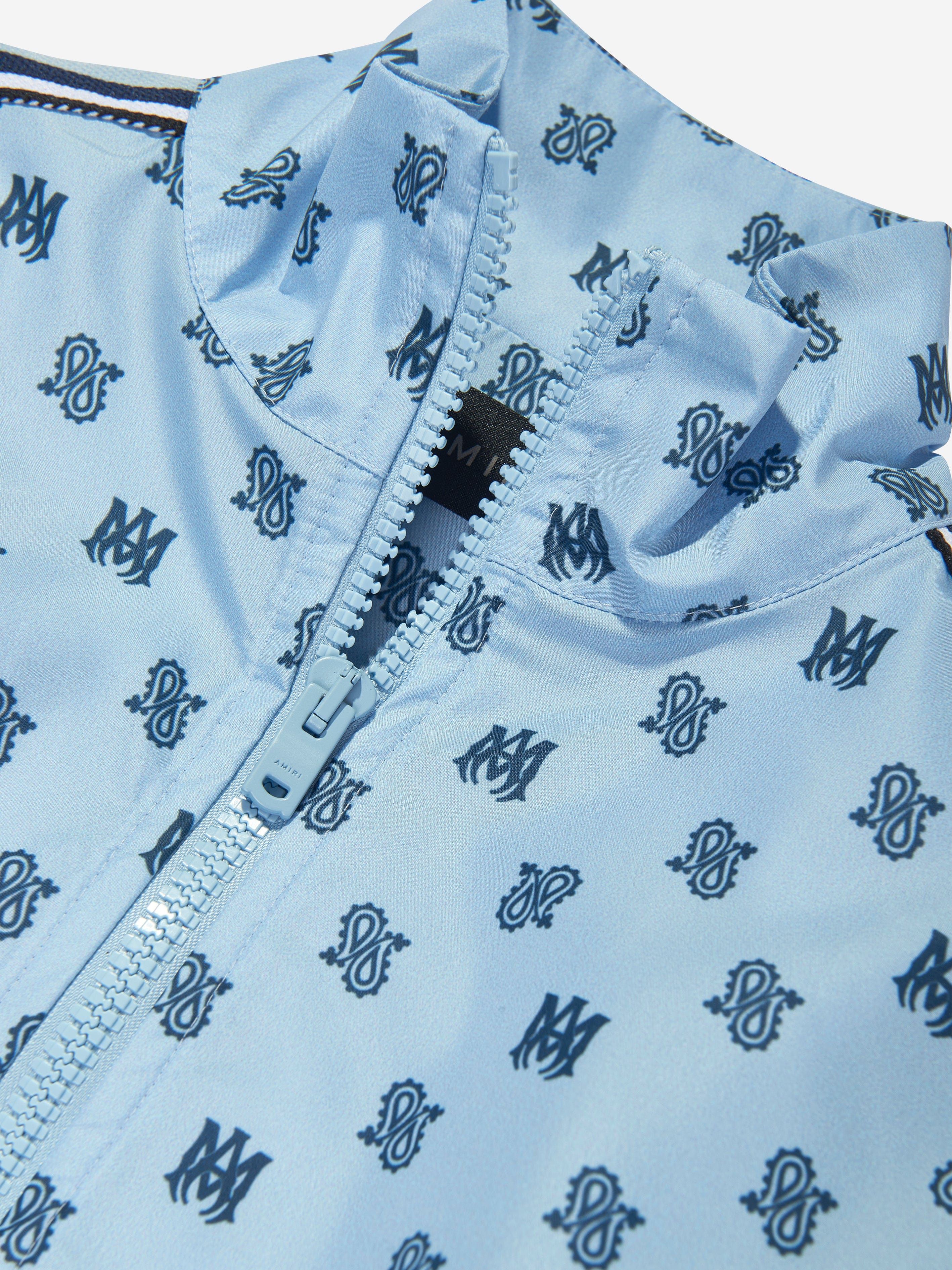 Amiri o1orln1025 KIDS Size: 4 / MA Paisley Windbreaker Jacket Blue Size US XXS / EU 40 - 2 Thumbnail