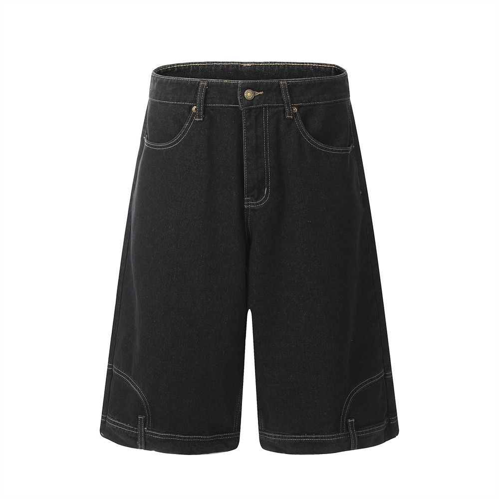 Japanese Brand × Vintage Men's high street trend washed straight cargo denim shorts Size US 32 / EU 48 - 1 Thumbnail