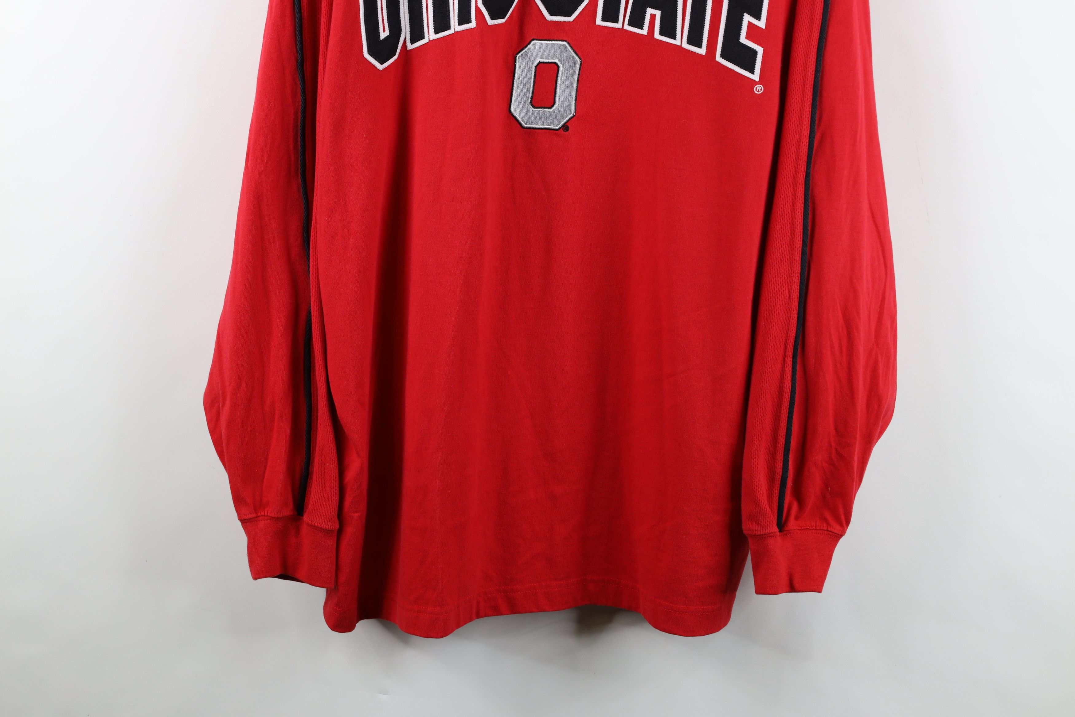 Vintage Vintage 90s State University Long Sleeve Jersey T-Shirt Red Size US XL / EU 56 / 4 - 3 Thumbnail