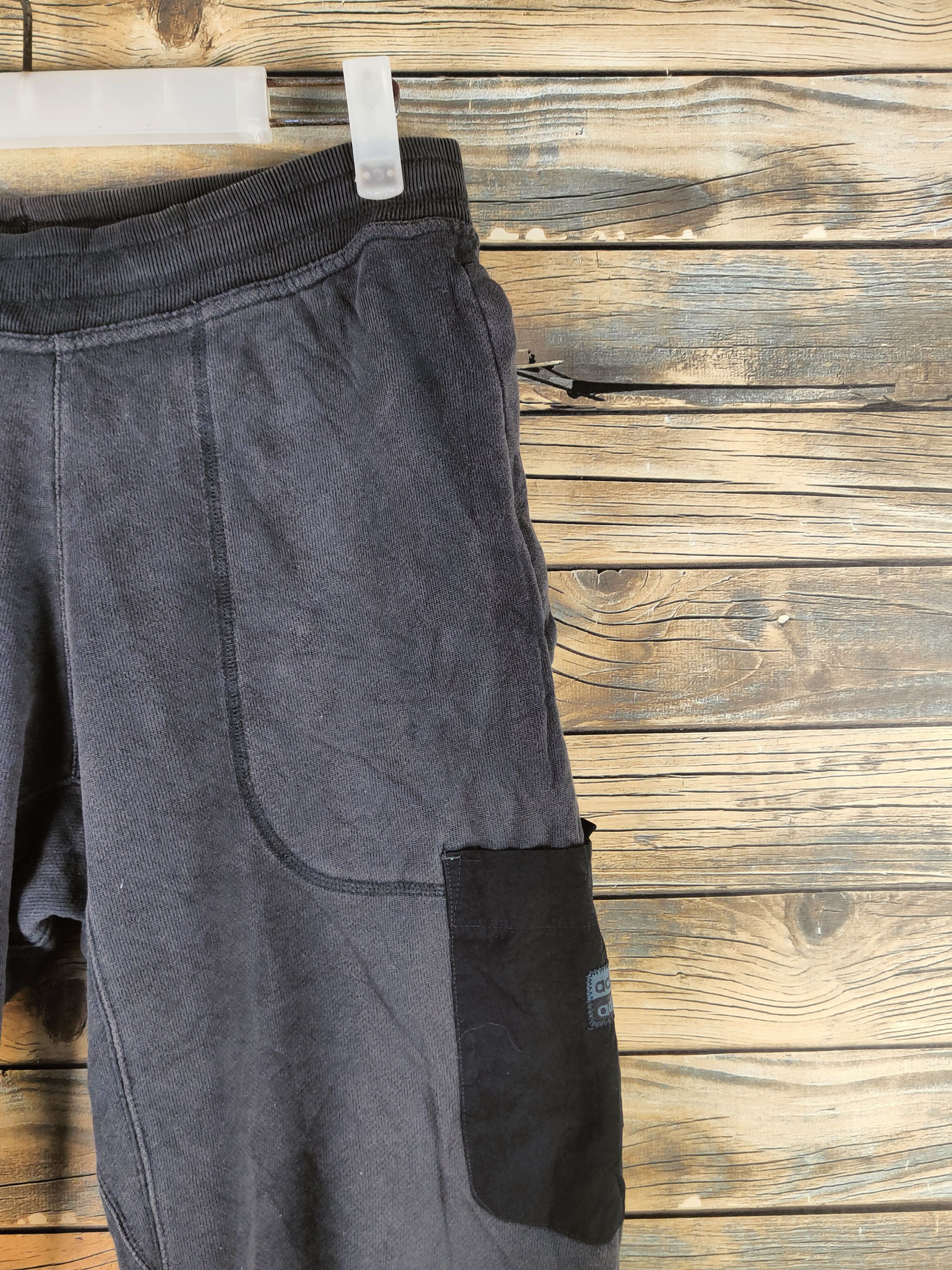 Adidas DISTRESSED Vintage Adidas Black Joggers Size US 27 - 6 Thumbnail