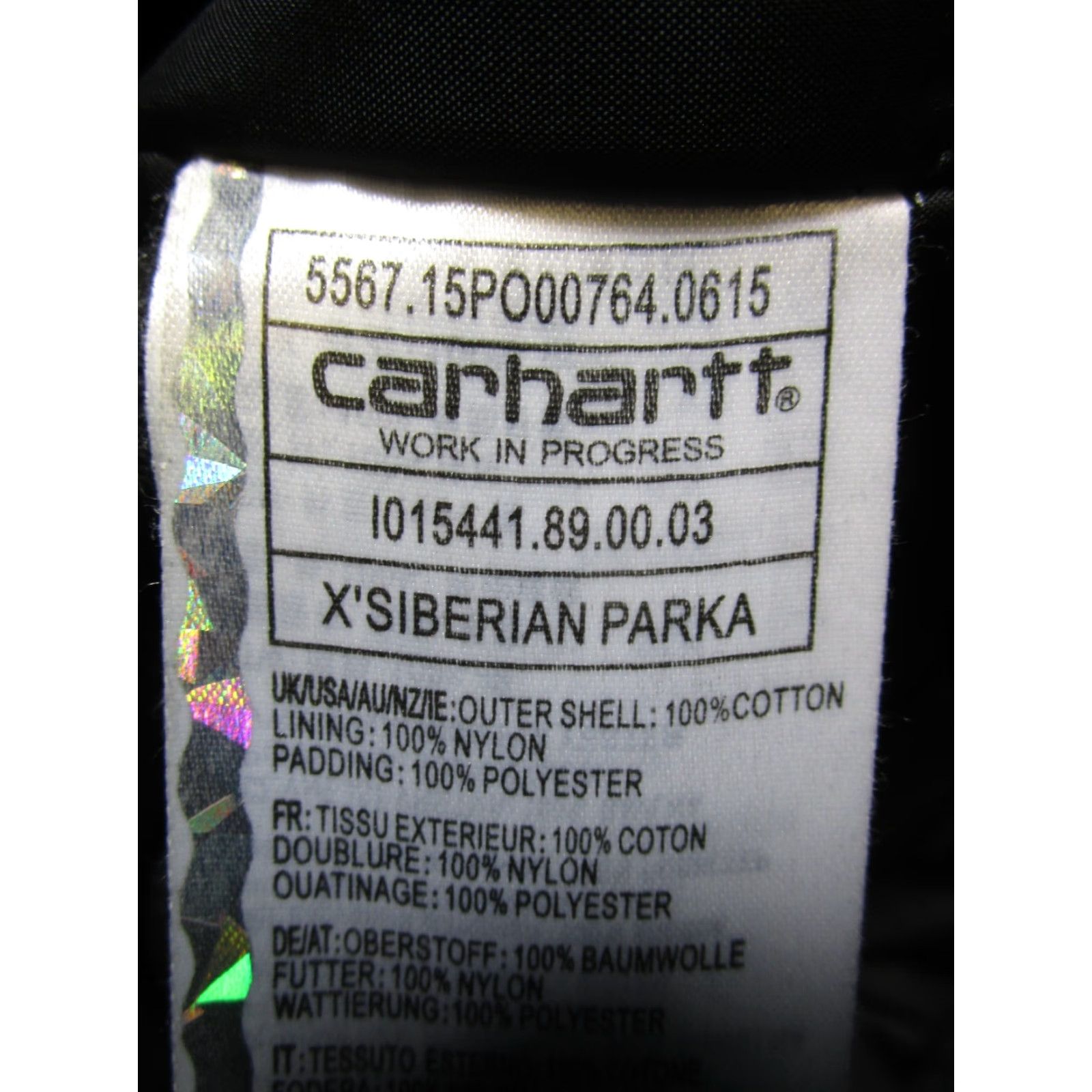 Carhartt Carhartt Siberian Parka Coat Mens XS Black 3M Thinsulate Canvas Size US XS / EU 42 / 0 - 4 Thumbnail