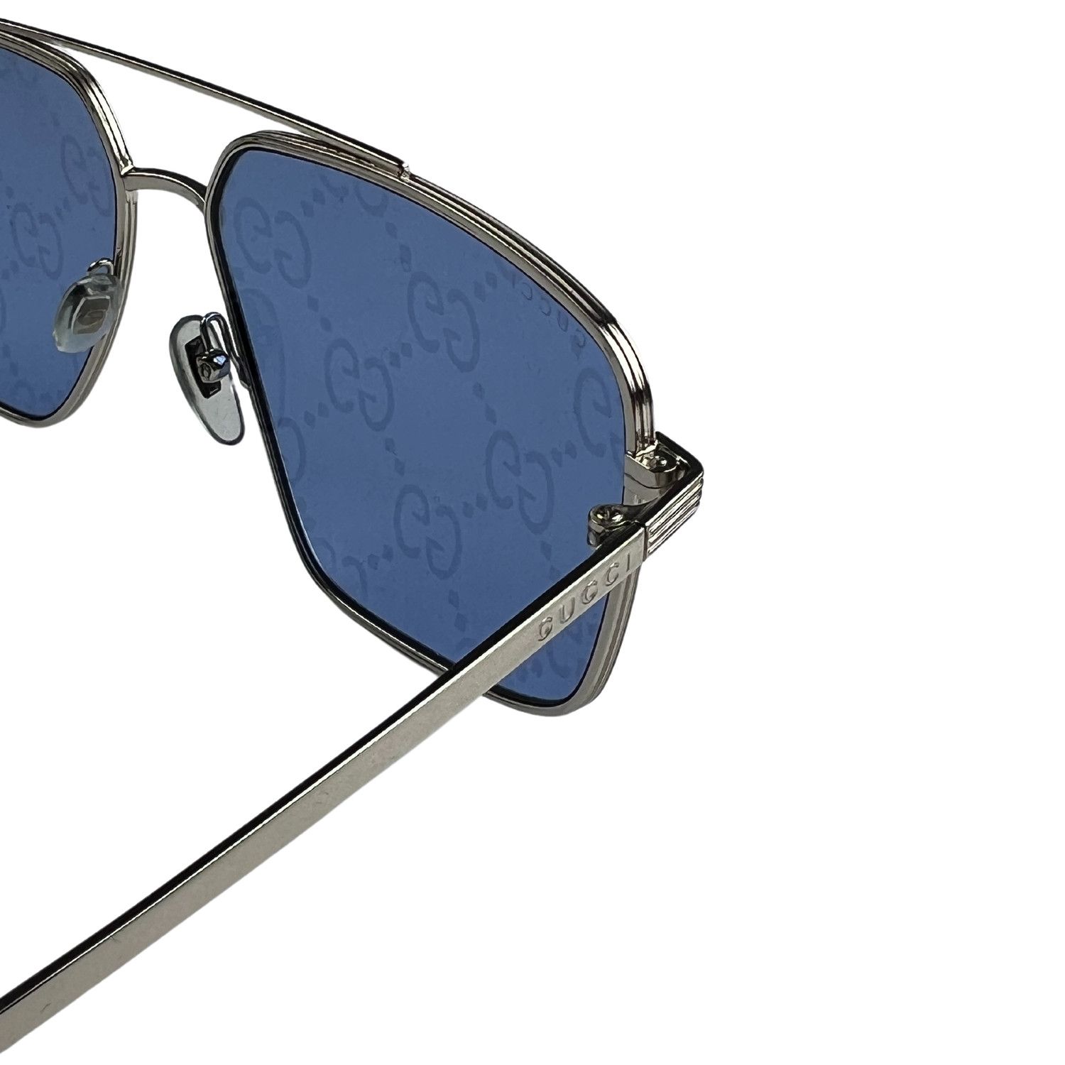 Gucci Gucci Pilot Monogram Sunglasses Size ONE SIZE - 5 Thumbnail