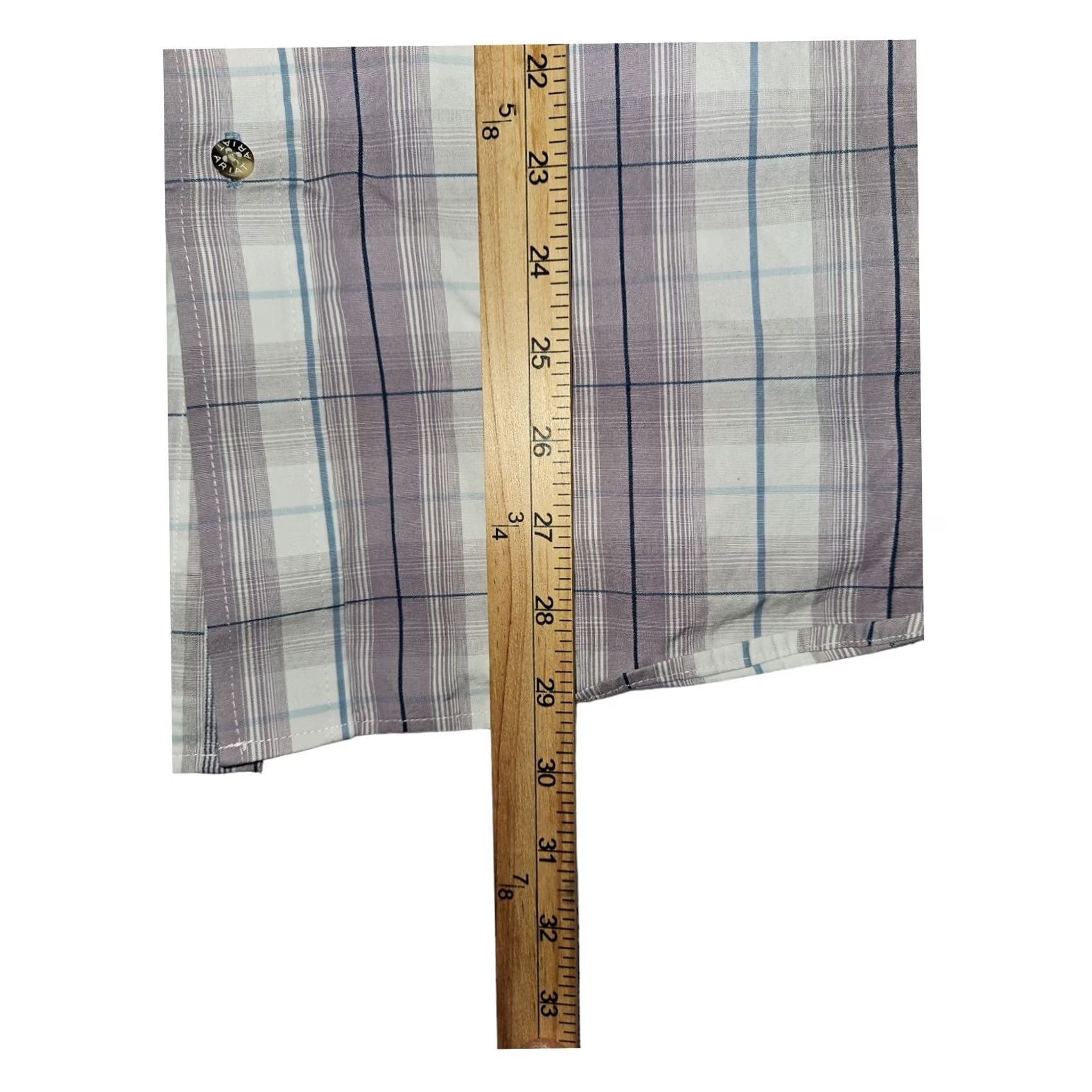Ariat Ariat Button Down Long Sleeve Men's XL Mauve Plaid Western Cowboy Workwear Shirt Size US XL / EU 56 / 4 - 4 Thumbnail