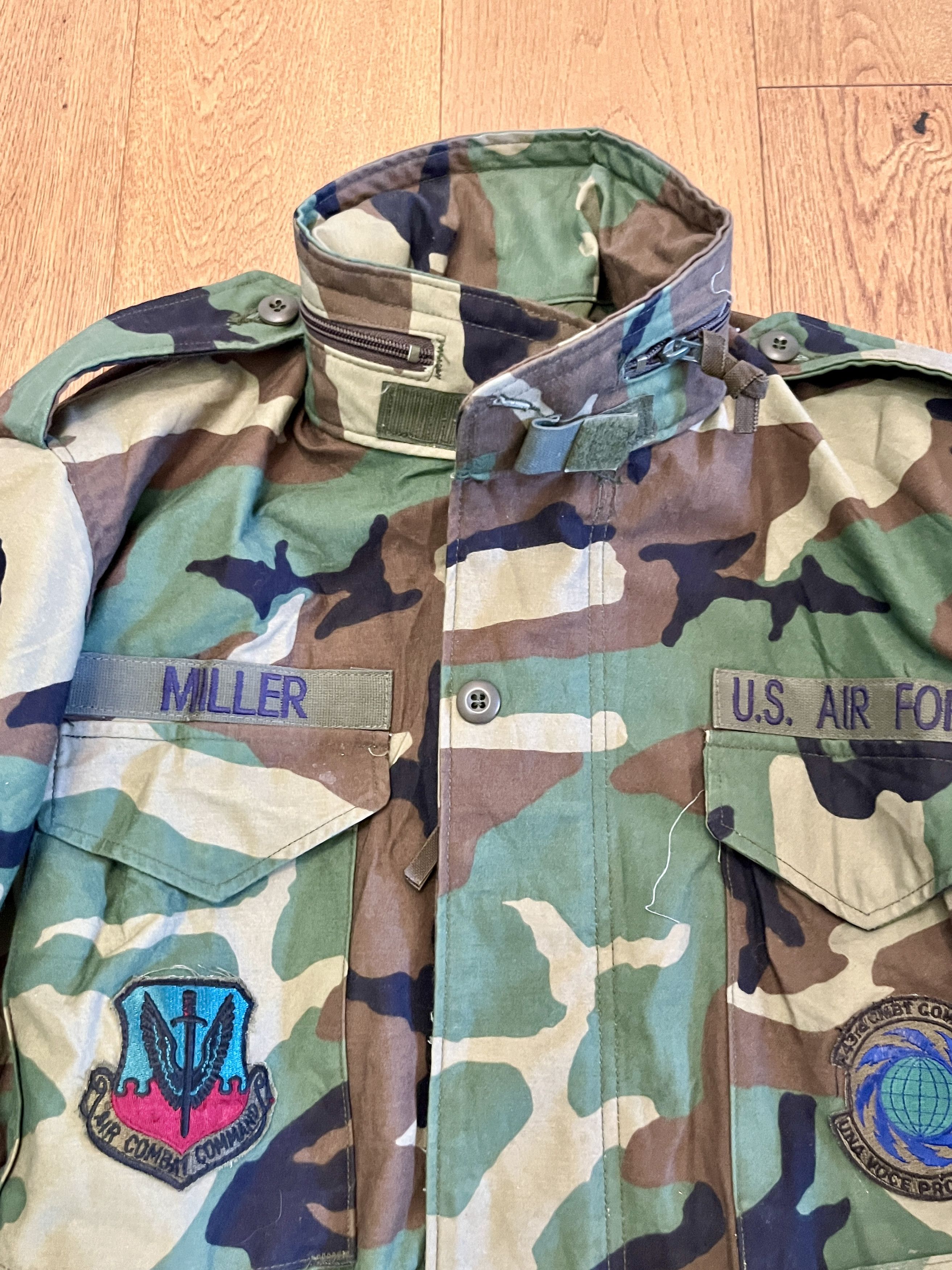 Vintage Vintage 1996 US Air Force Woodland Camo M-65 Field Jacket Size US M / EU 48-50 / 2 - 5 Thumbnail