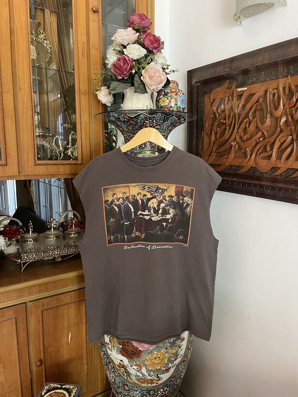 Vintage Vintage Declaration of Domination Agreement Sleeve less Tee Size US XL / EU 56 / 4 - 1 Thumbnail