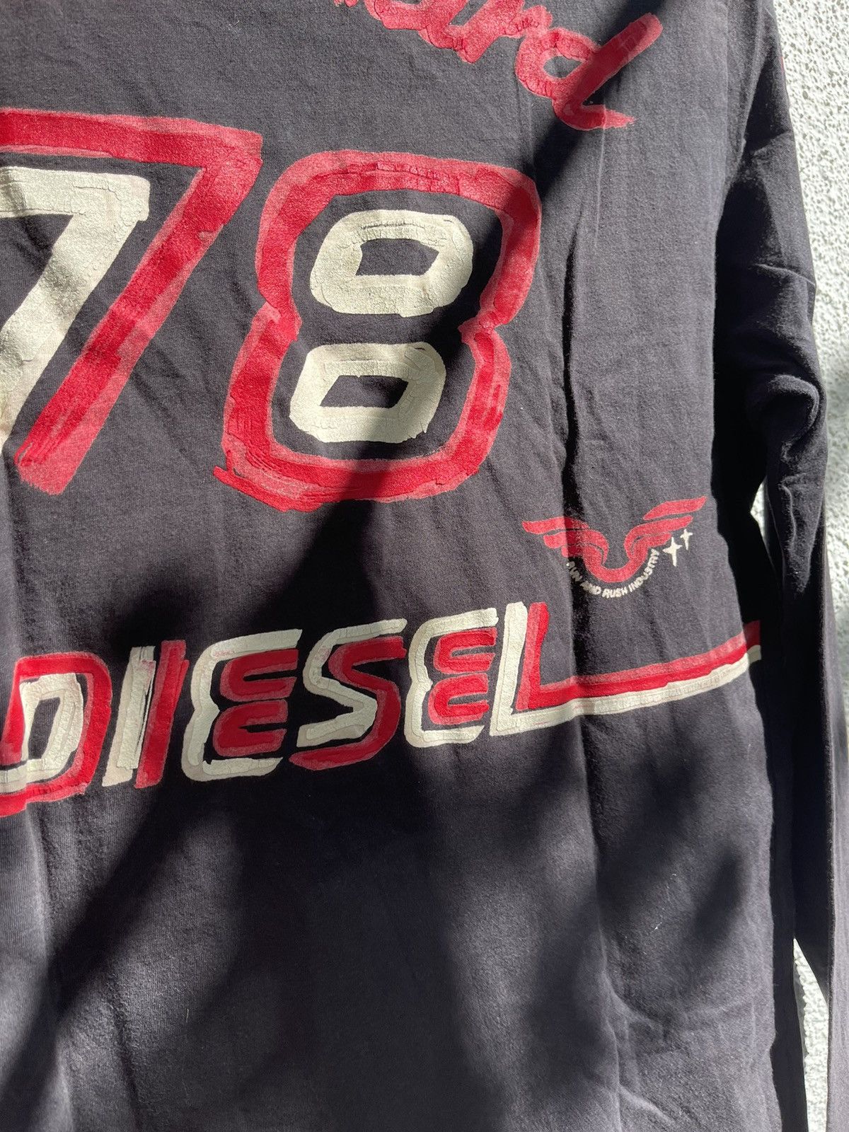 Diesel Y2K Diesel Ride Hard painted Longsleeve tee vintage Size US S / EU 44-46 / 1 - 24 Thumbnail