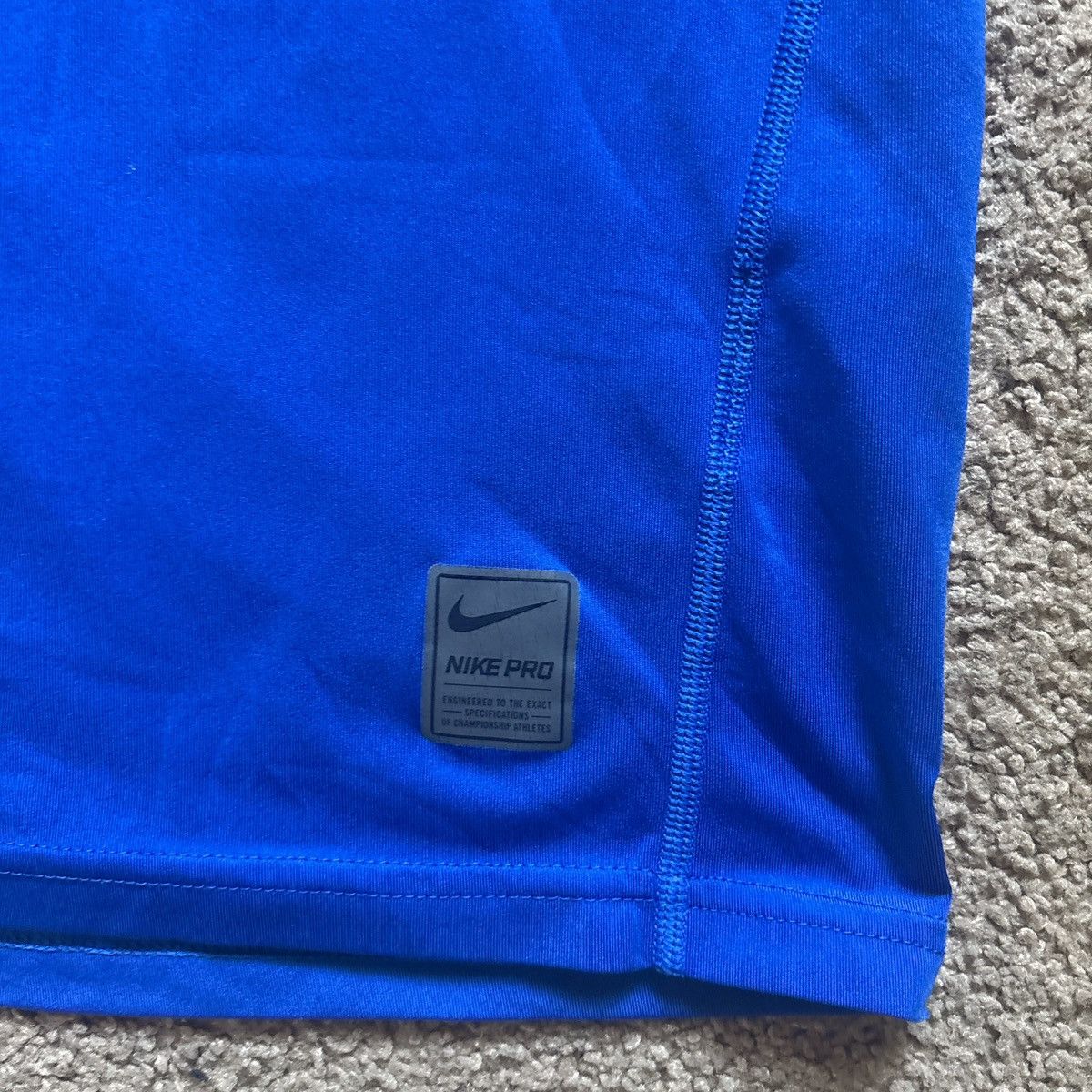 Nike Blue Nike Pro Dri Fit Shirt Size US L / EU 52-54 / 3 - 3 Thumbnail