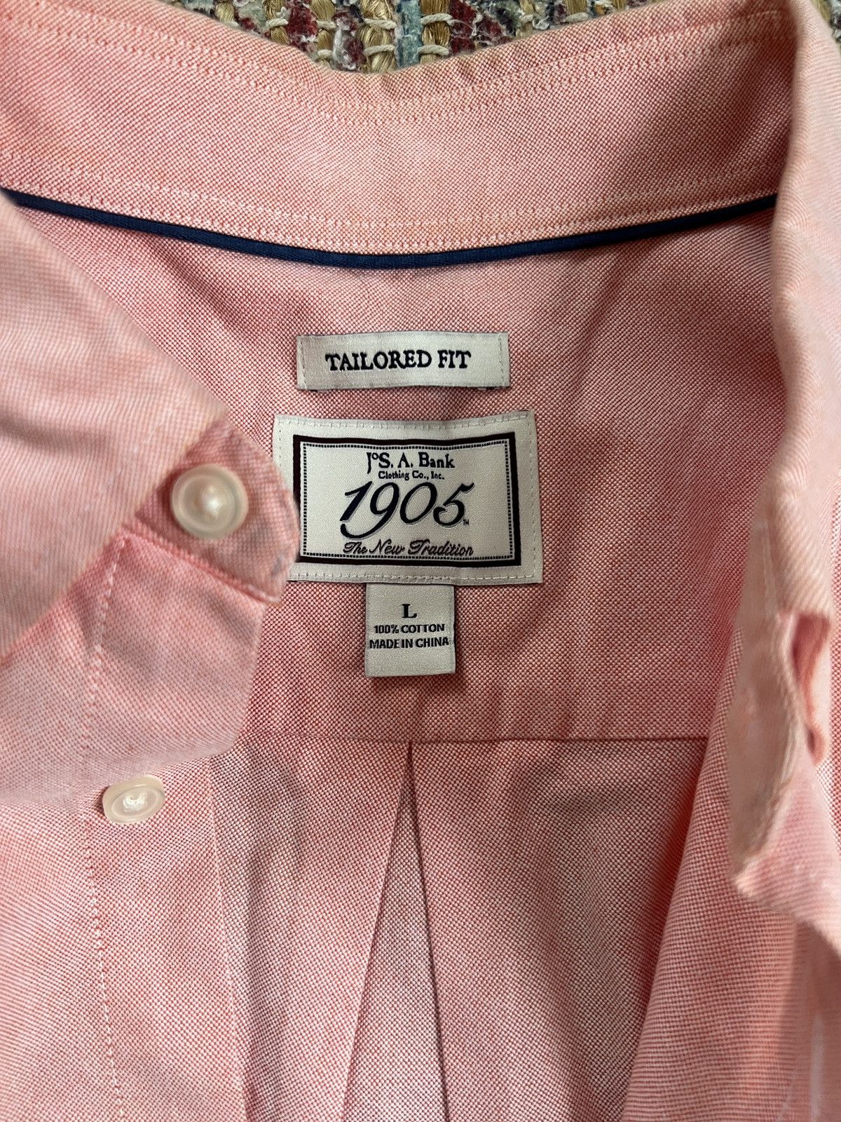 Jos. A. Bank Jos. A Bank Pink Button-Up Shirt Size US L / EU 52-54 / 3 - 2 Thumbnail