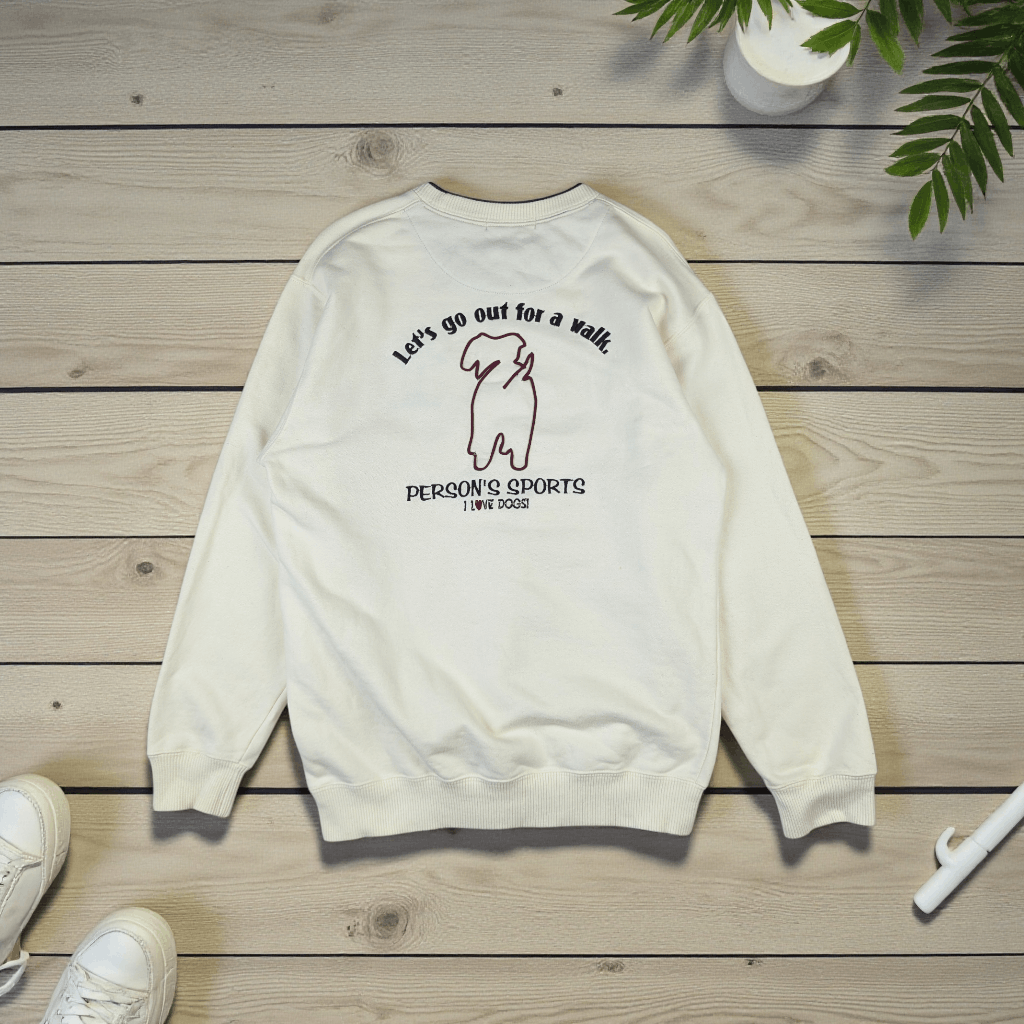 PERSON'S Vintage 90's PERSON'S SPORT Love Dogs Sportswear Sweatshirts Size US XS / EU 42 / 0 - 3 Thumbnail