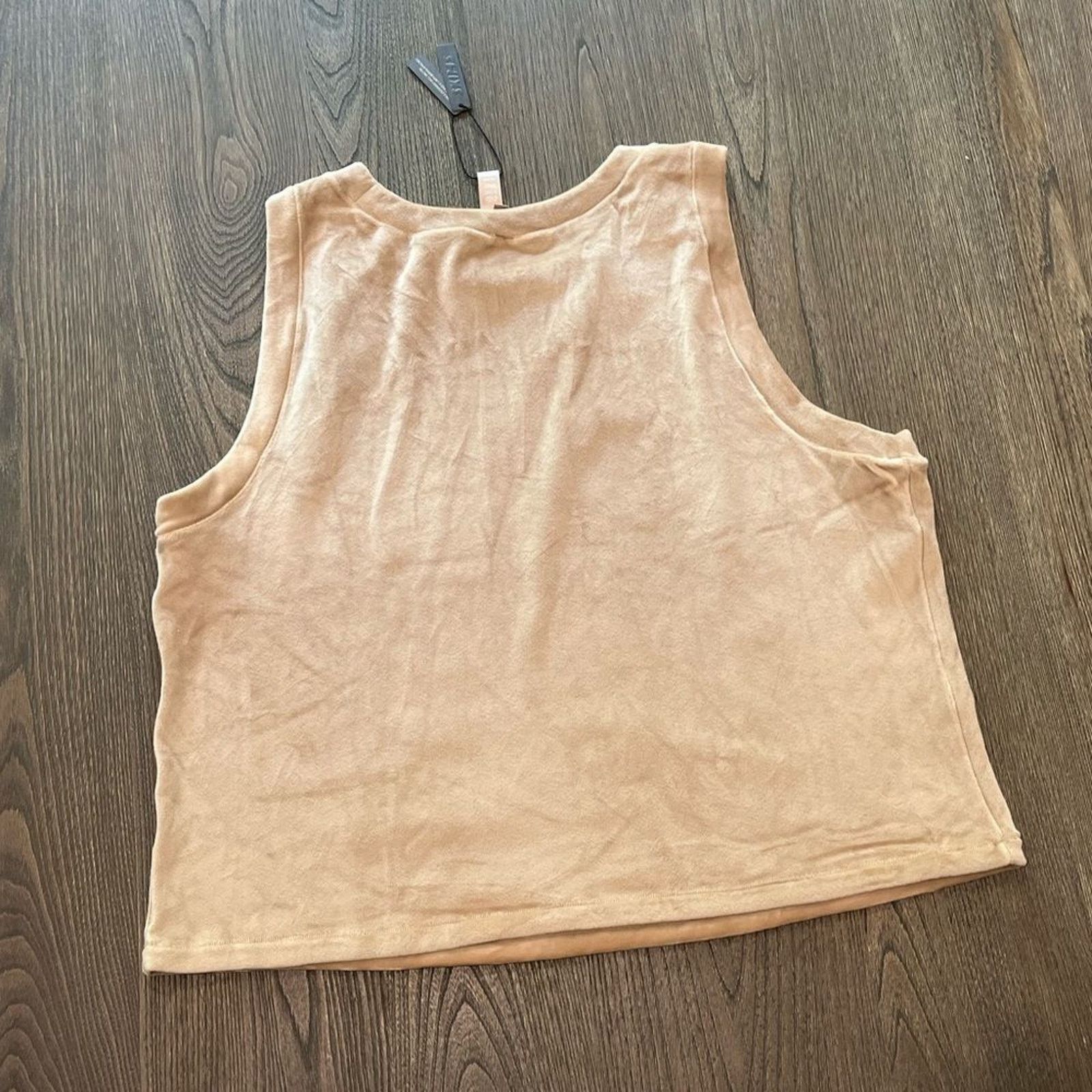 SKIMS NWT Skims Velour Crewneck Tank Honey Size 4X Size 4XL / US 24-26 - 4 Thumbnail