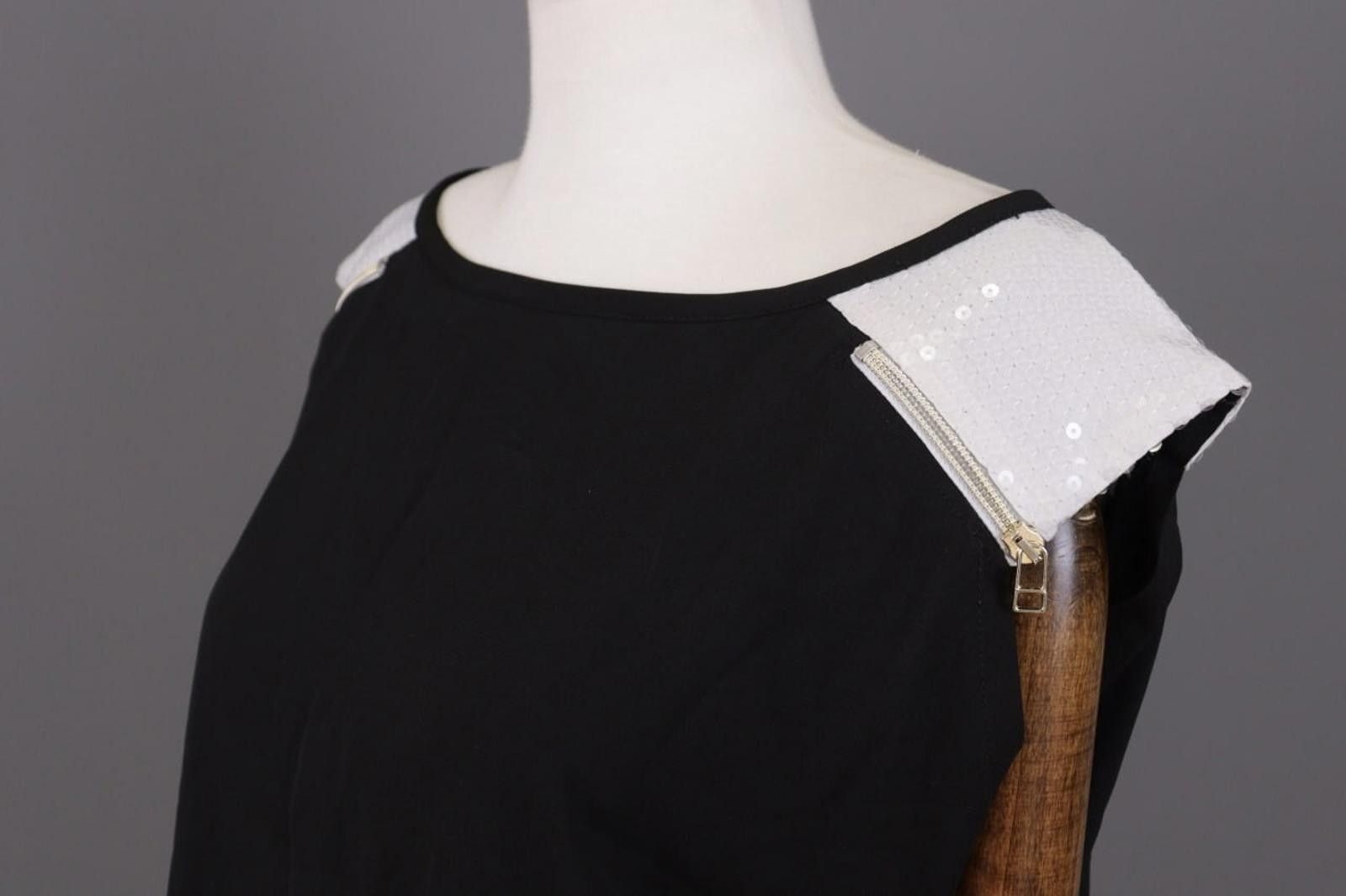 Designer COP COPINE Black Sleeveless Summer Stretch Top Shirt Size M / US 6-8 / IT 42-44 - 7 Thumbnail