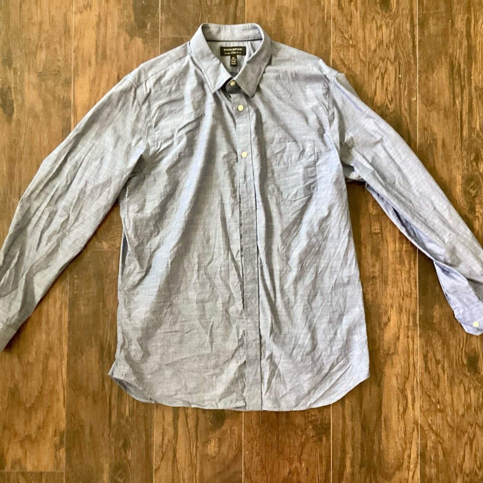 Banana Republic Banana Republic Tailored Slim Fit Button Down Size US XL / EU 56 / 4 - 2 Thumbnail