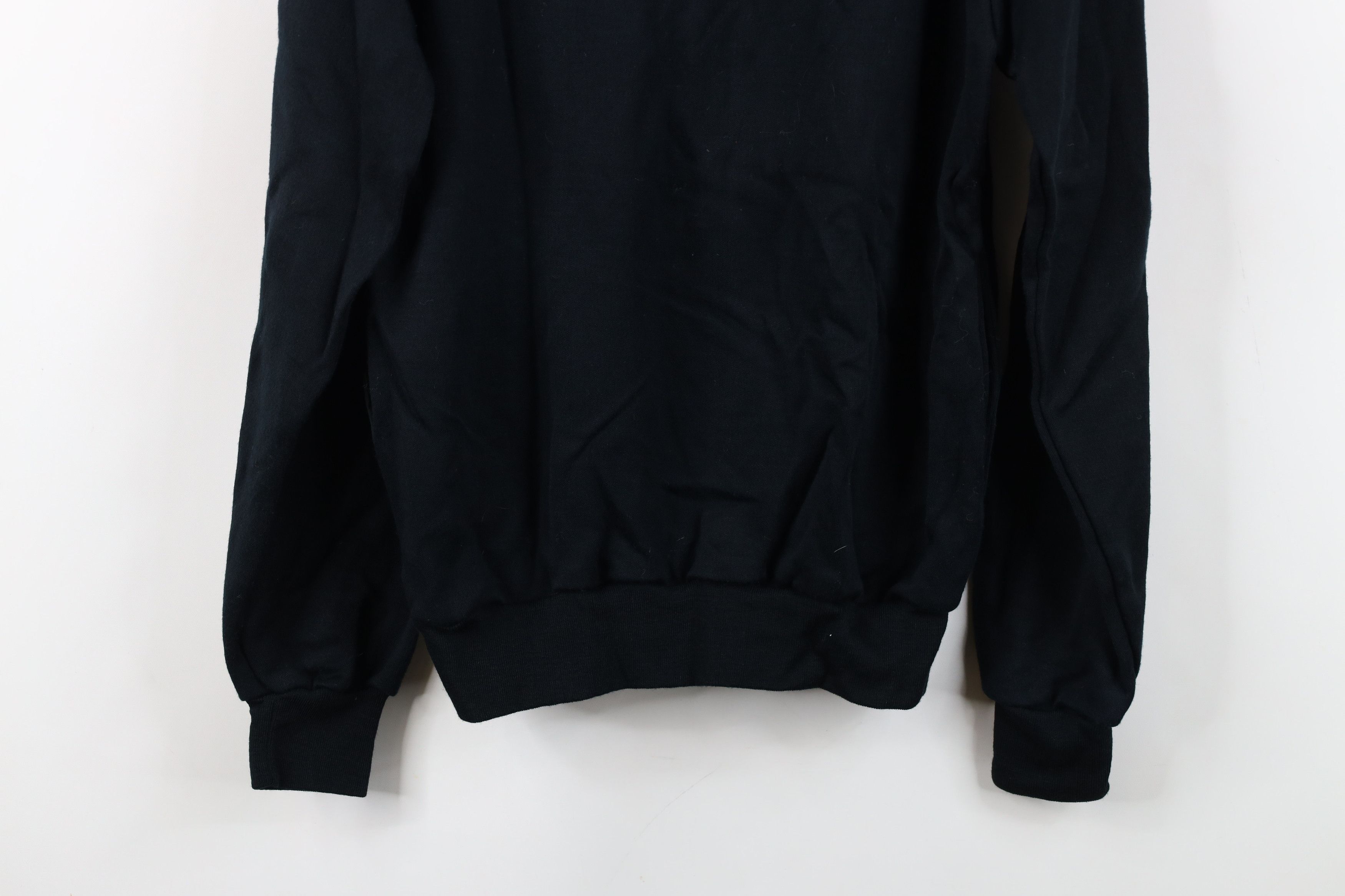 Vintage Deadstock Vintage 90s Streetwear Side Zip Sweatshirt Black Size US L / EU 52-54 / 3 - 13 Thumbnail