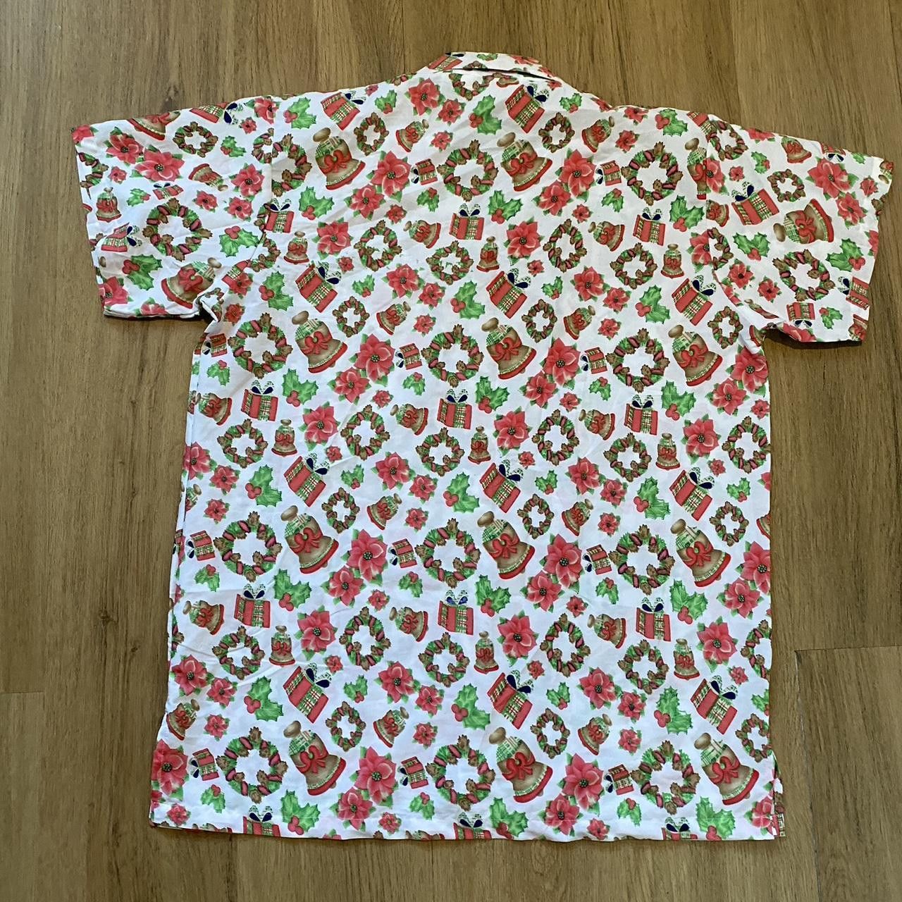 Other White and red vintage 90s Christmas Hawaiian shirt Size US L / EU 52-54 / 3 - 3 Thumbnail