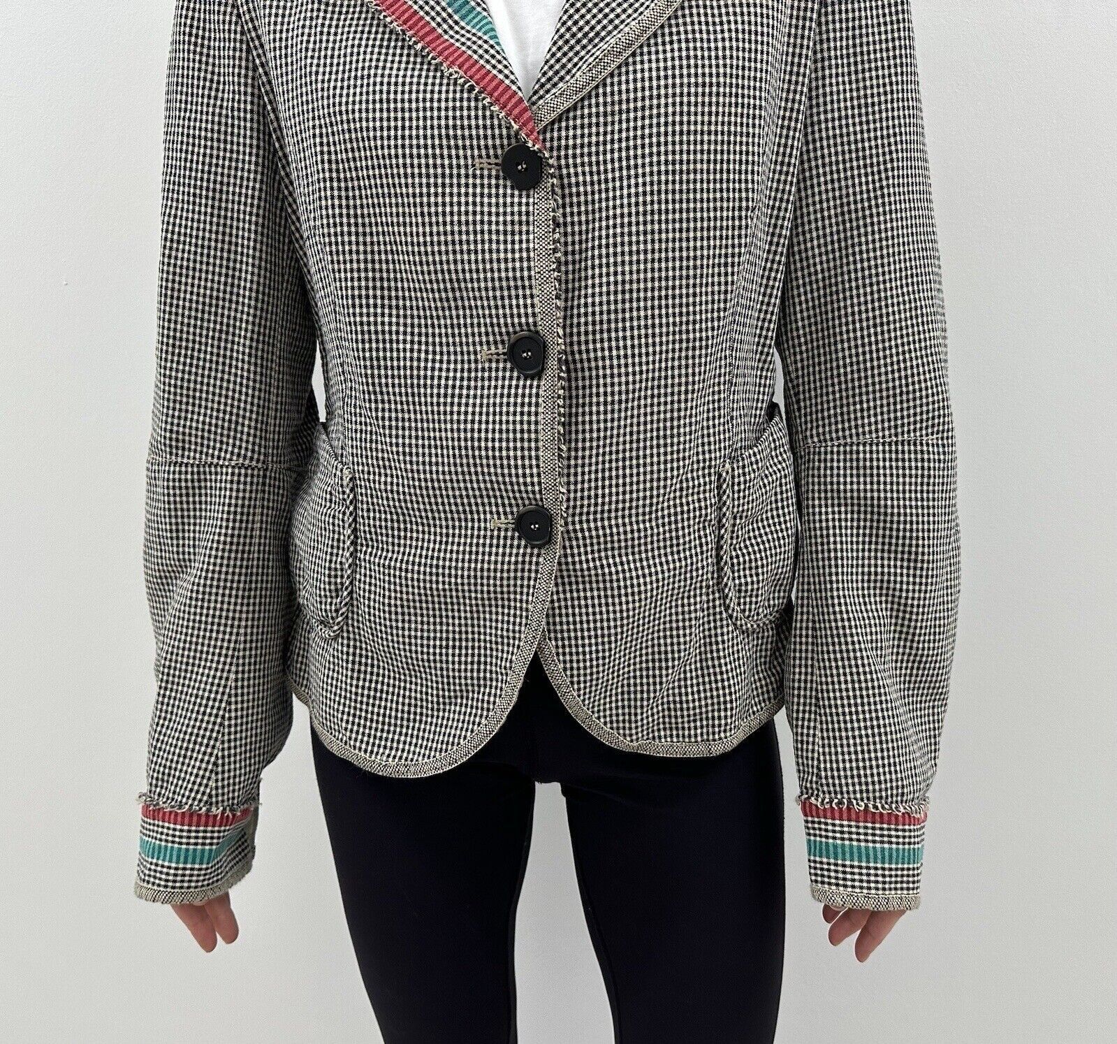 Marithe + Francois Girbaud Marithe Francois Girbaud Blazer Womens Checked y2k vintage Size L / US 10 / IT 46 - 3 Thumbnail