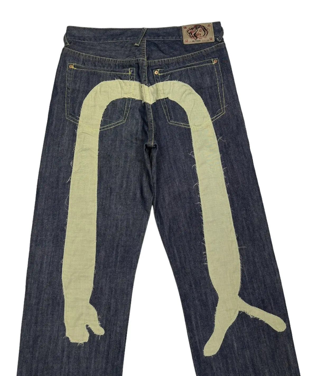 Japanese Brand EVISU JAPAN CUSTOM DAICOCK BAGGY DENIM JEANS Size US 32 / EU 48 - 8 Thumbnail