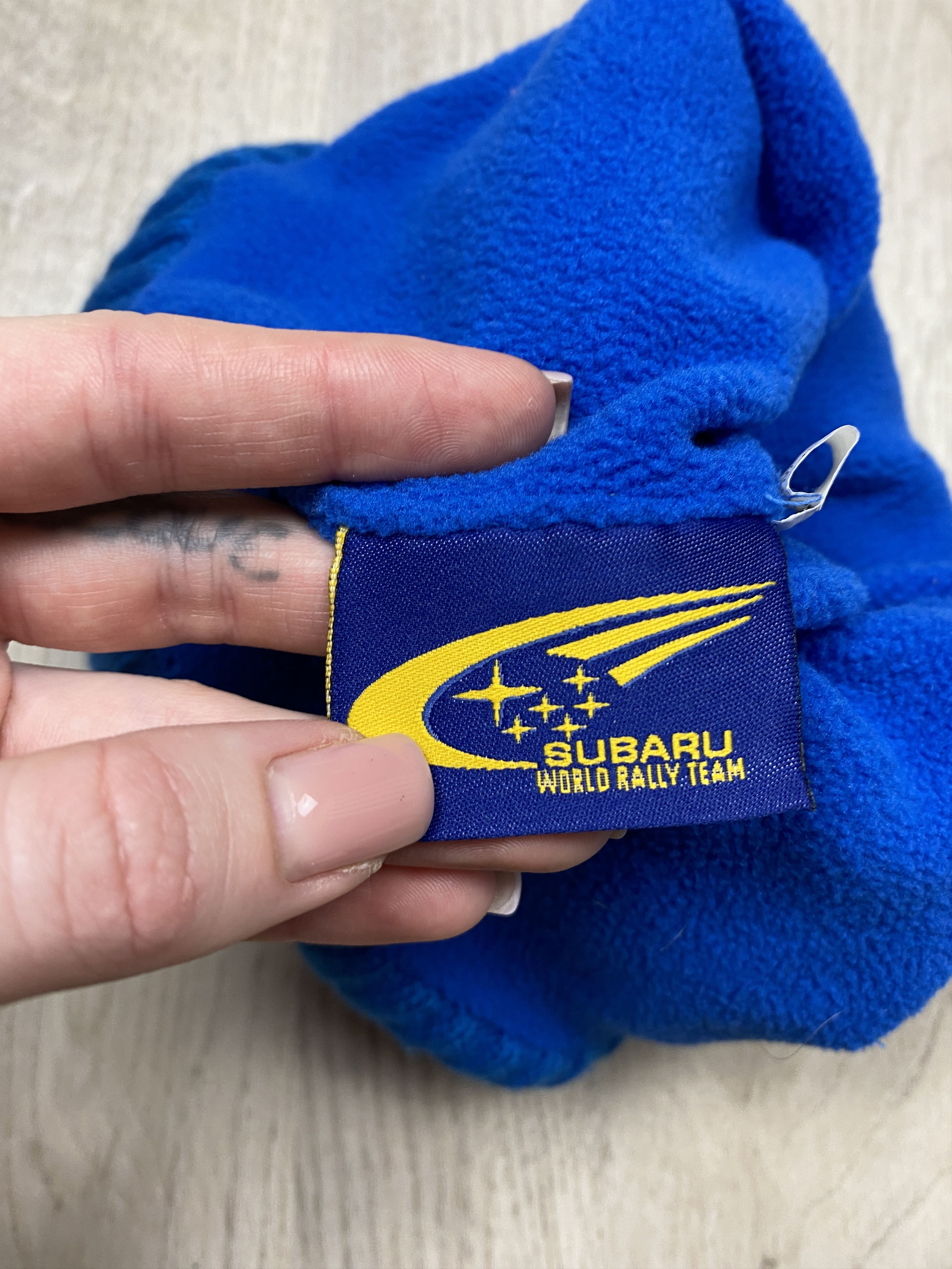 Japanese Brand × Vintage Subary Racing Mens Knit Hat Size ONE SIZE - 5 Thumbnail
