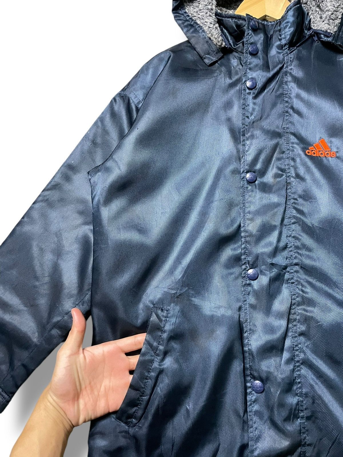 Adidas × Vintage Vintage Adidas Wool Winter Jacket (46) Size US S / EU 44-46 / 1 - 5 Thumbnail