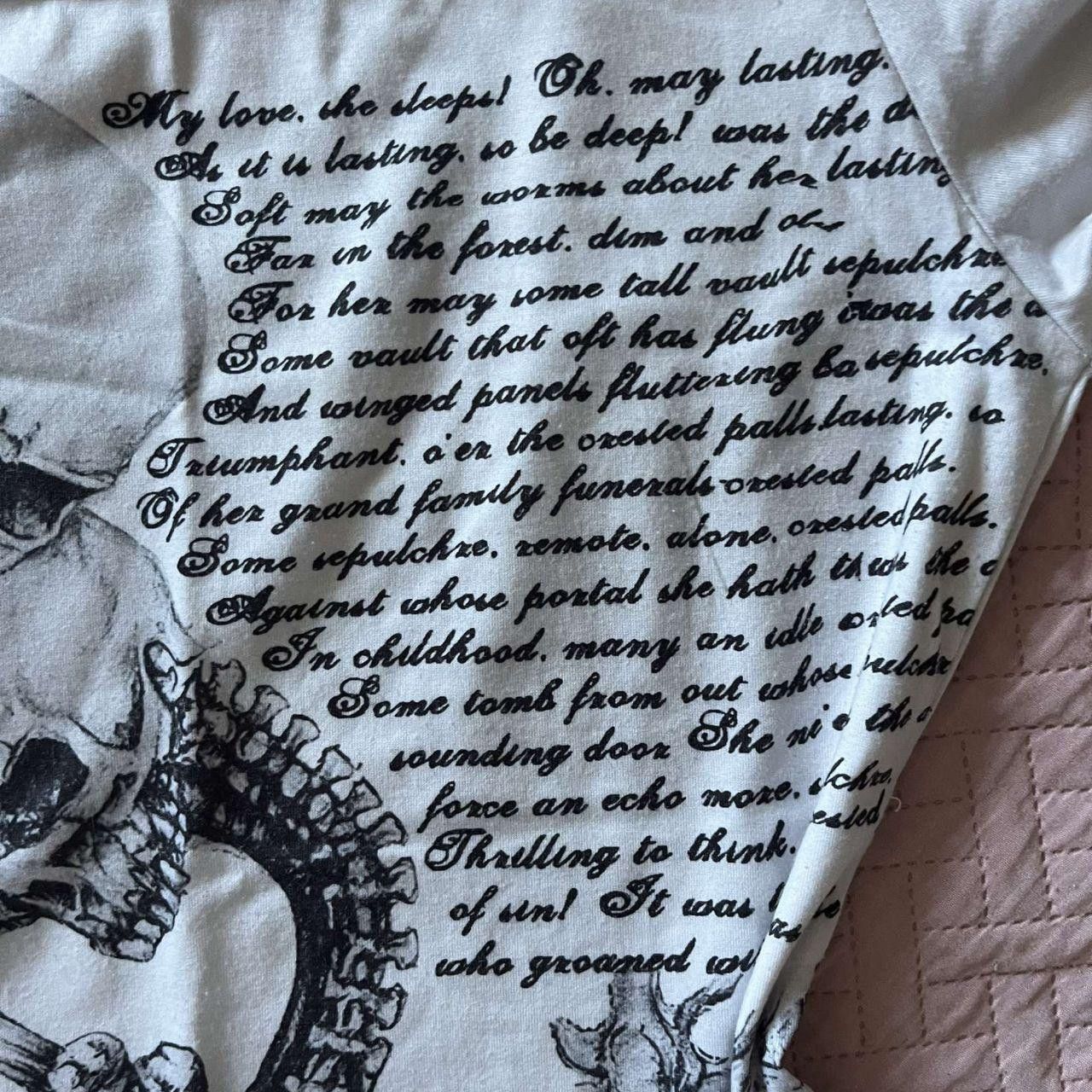 Other Y2K White Skull Shirt Size M / US 6-8 / IT 42-44 - 3 Thumbnail