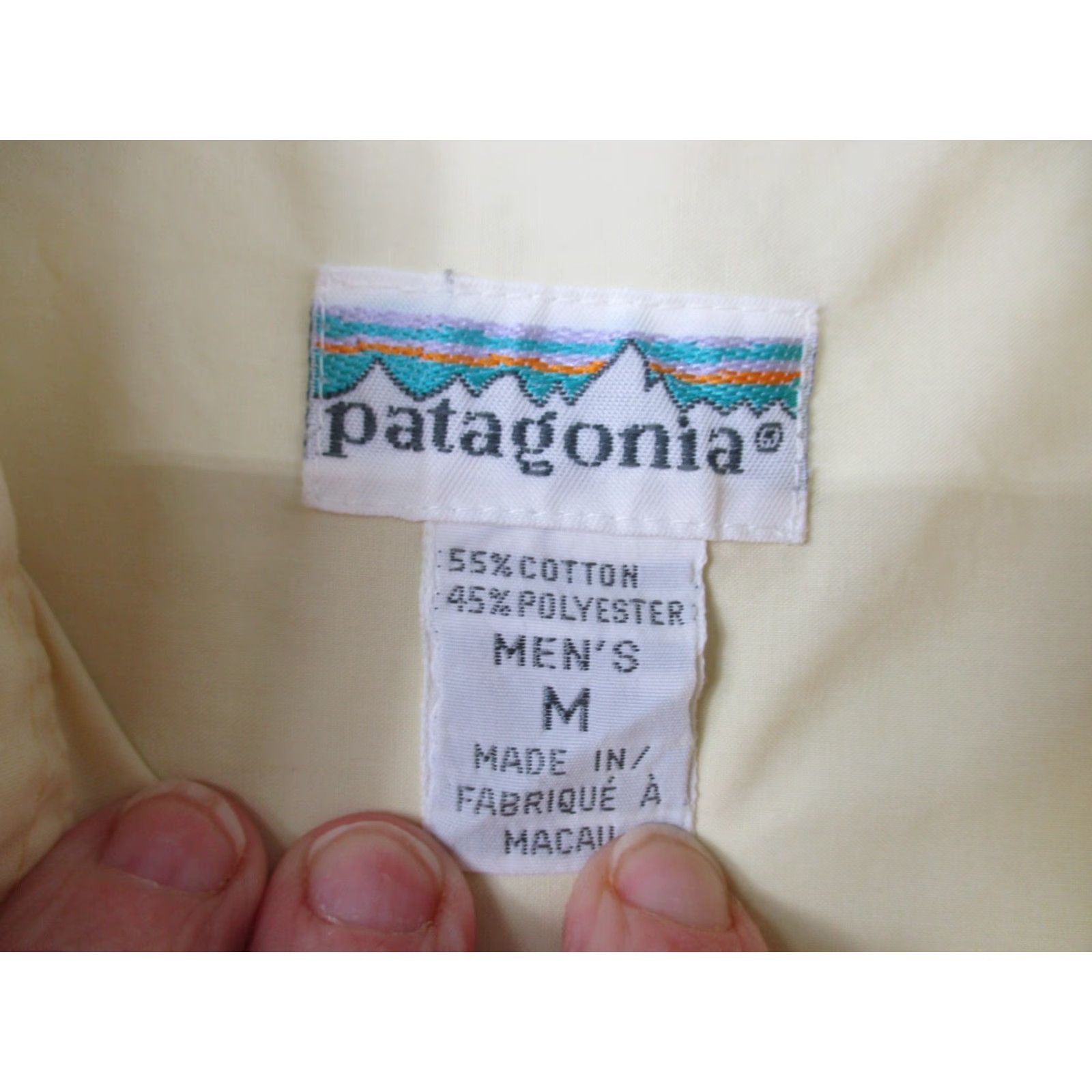 Patagonia Patagonia Shirt Medium Men's Button Up Short Sleeve Cotton Polyester Yellow Size US M / EU 48-50 / 2 - 2 Thumbnail