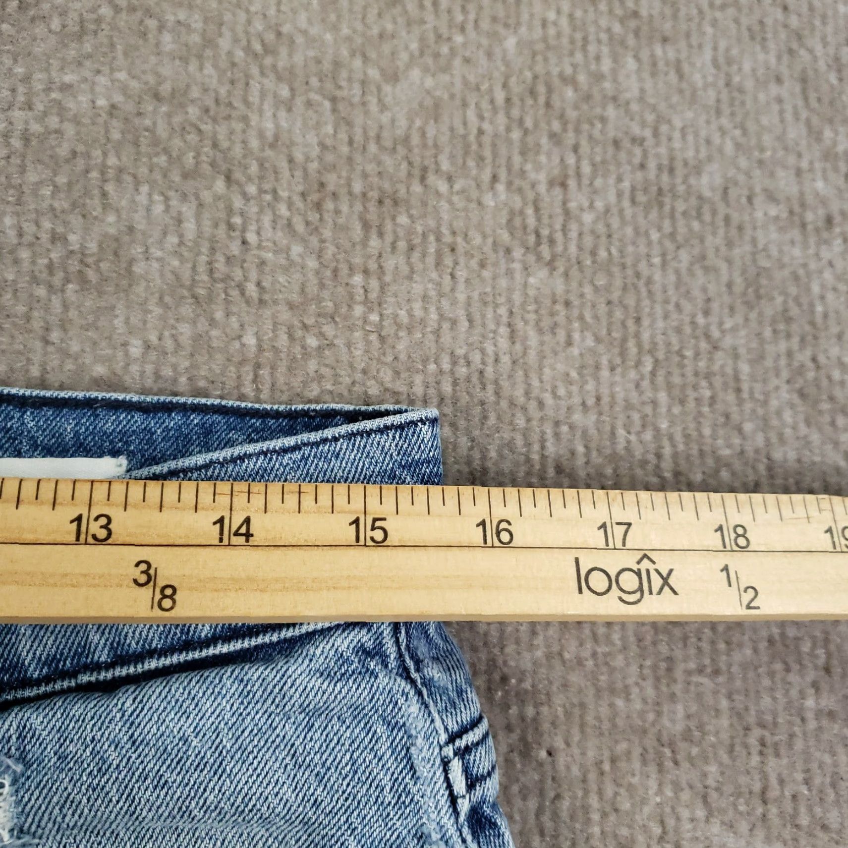 Frame FRAME Jeans Womens 31x30 Blue Le Garcon High Straight Leg Beldon Rips Distressed Size 27" / US 4 / IT 40 - 6 Thumbnail
