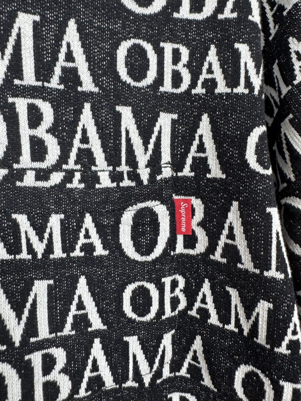 Supreme SUPREME Obama Jacquard S/S Short Sleeve Top T-shirt Black Size US M / EU 48-50 / 2 - 7 Thumbnail