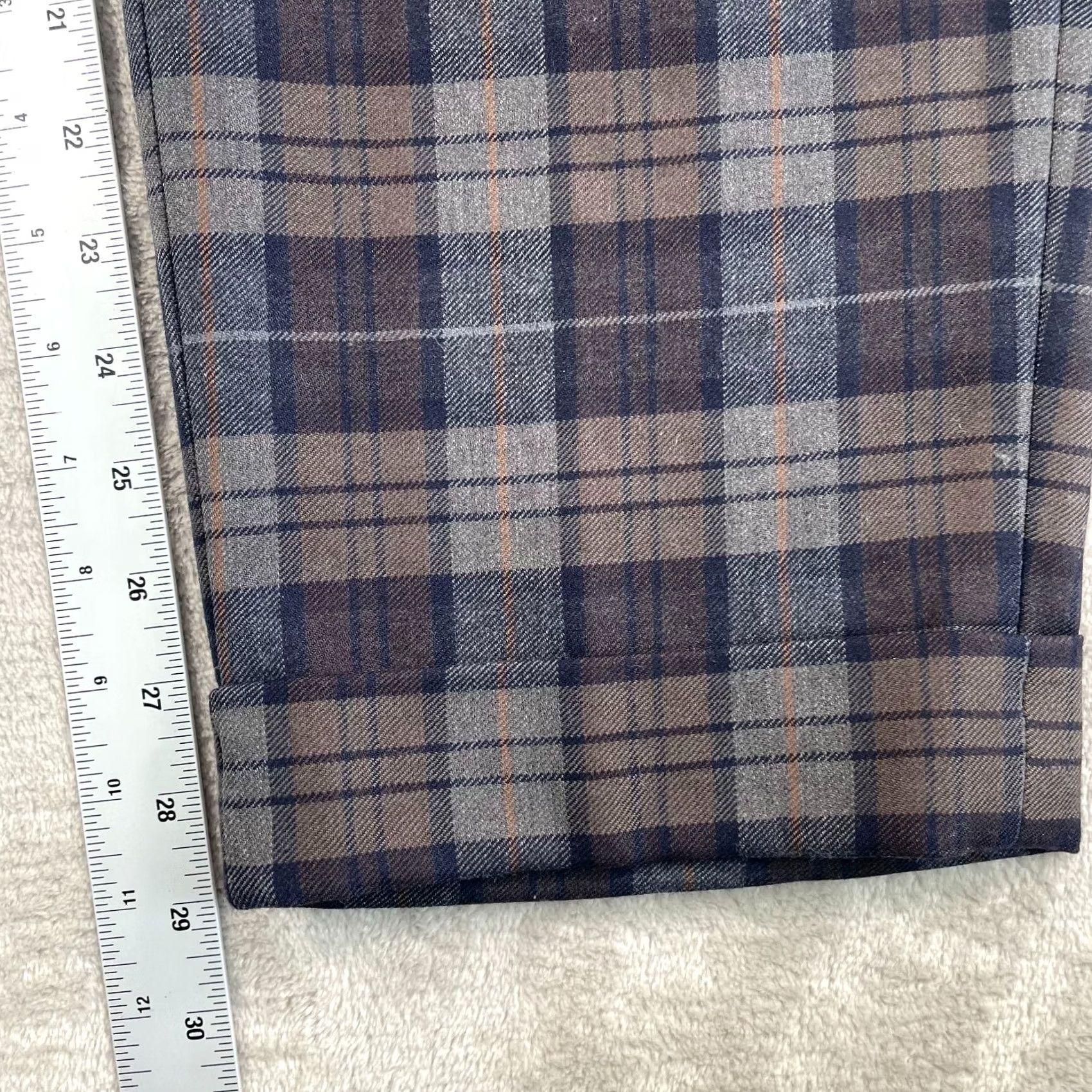 Todd Snyder Todd Snyder Trousers Men 36x29 Multi Plaid 100% Wool Pleated Cuffed NWOT 98 Size US 36 / EU 52 - 5 Thumbnail