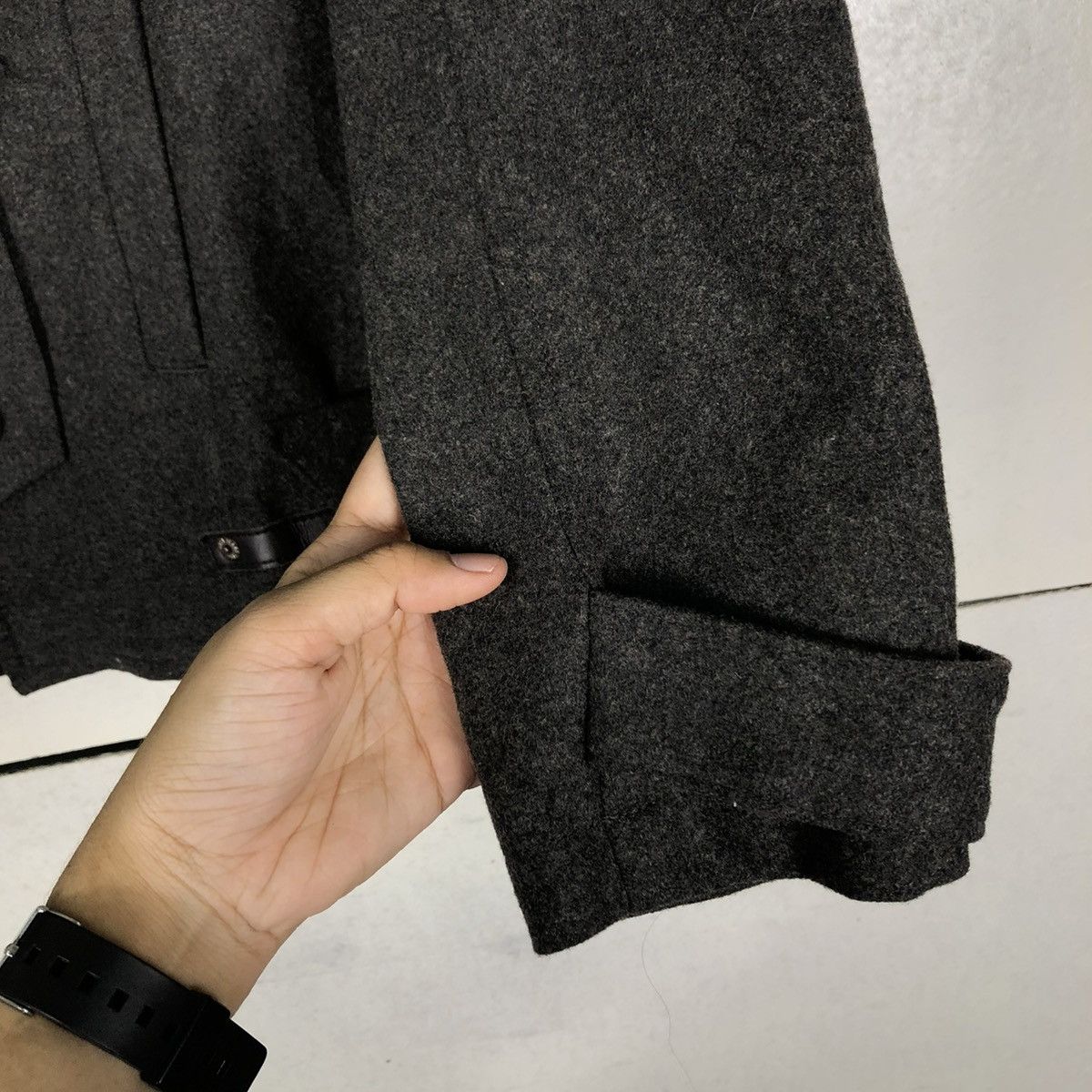 PPFM 🔥VINTAGE WOOL BIKER JACKET PPFM JAPAN DOUBLE LAYER Size US M / EU 48-50 / 2 - 17 Thumbnail