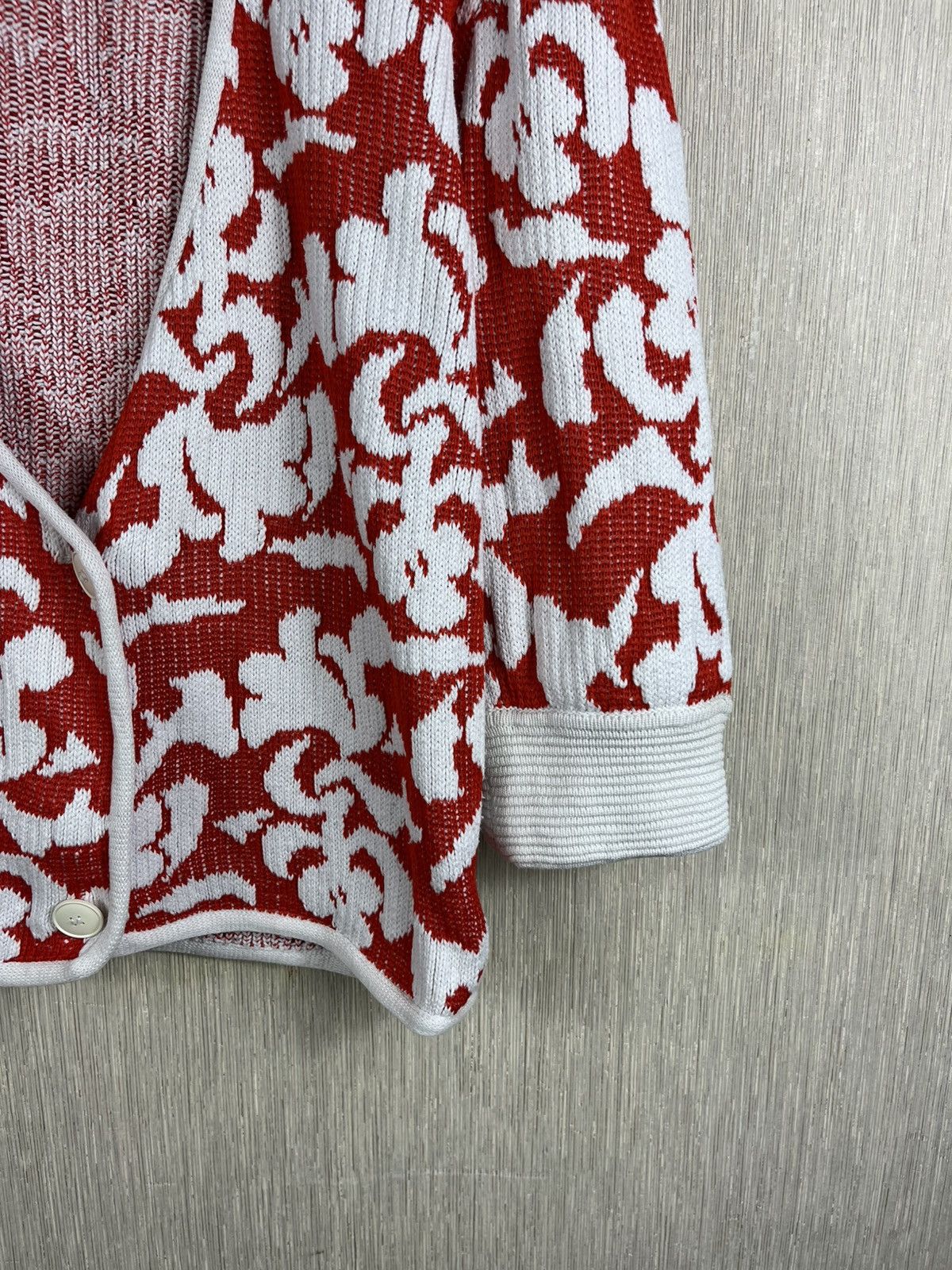 Givenchy Vintage Givenchy knitwear double-breasted floral cardigan Size M / US 6-8 / IT 42-44 - 6 Thumbnail
