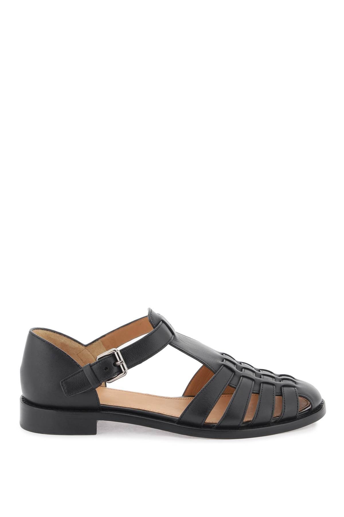 image of Churchs Church's Kelsey Cage Sandals in Black Black, Women's (Size 9)