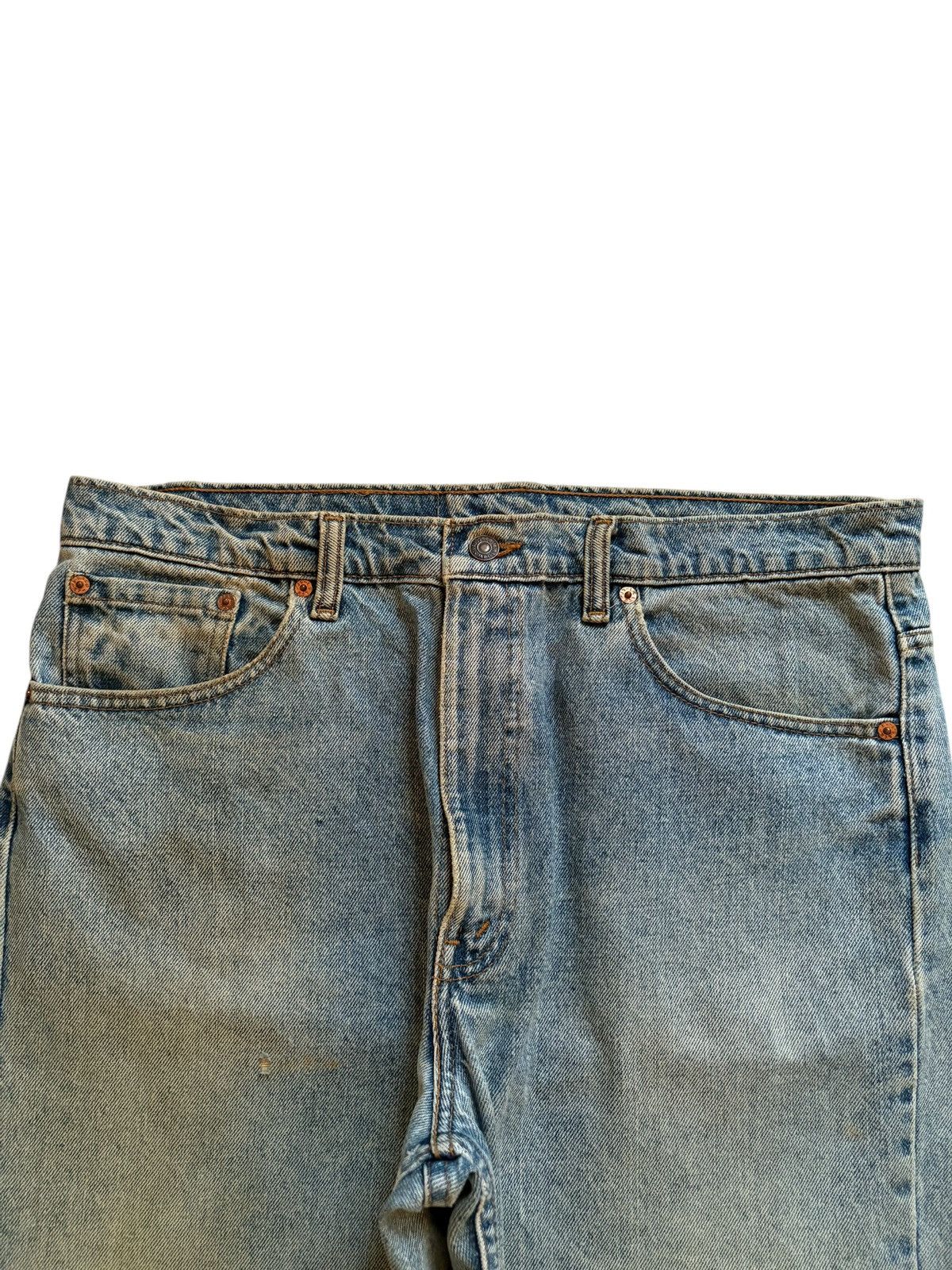 Levi's Vintage 80s Levis 505 Mud Wash Distressed Loose Baggy Jeans Size US 37 - 4 Thumbnail