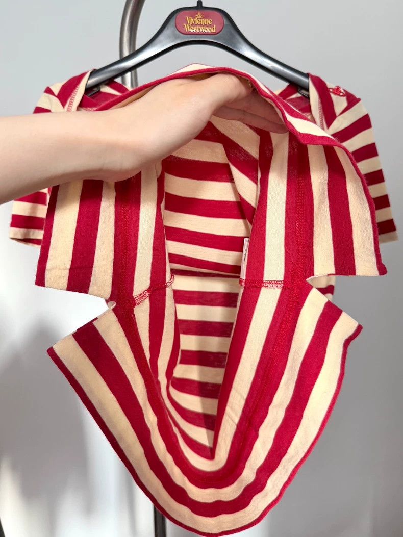 Vivienne Westwood Vivienne Westwood size2 Striped short-sleeved top T-shirt Size M / US 6-8 / IT 42-44 - 6 Thumbnail
