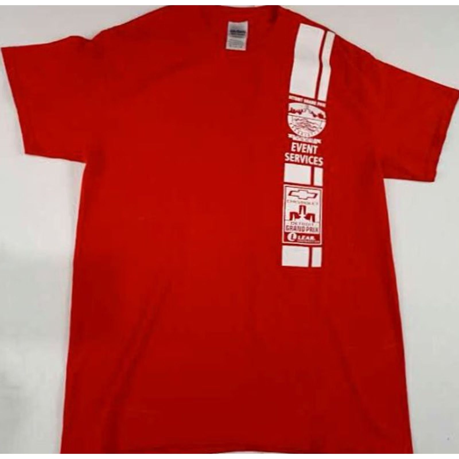 Gildan Detroit Grand Prix Association Event Services 2017 T-Shirt M Men Red Short Sleeve Racing EUC Size US M / EU 48-50 / 2 - 2 Thumbnail