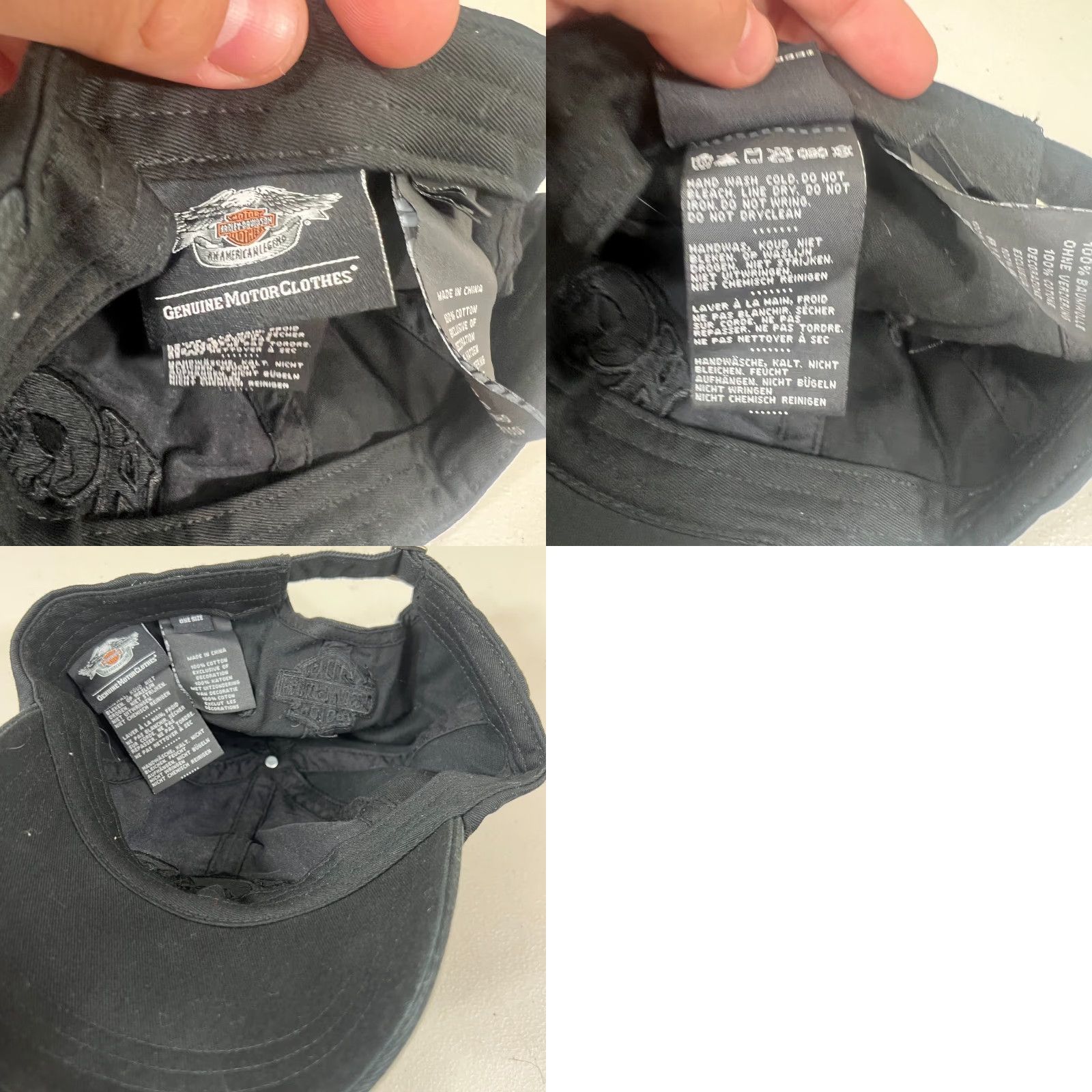 Harley Davidson Harley-Davidson Skull Patch Hat Unisex Adults One Size Black Trucker Adjustable Casual Motorcycle Skull Size ONE SIZE - 8 Thumbnail